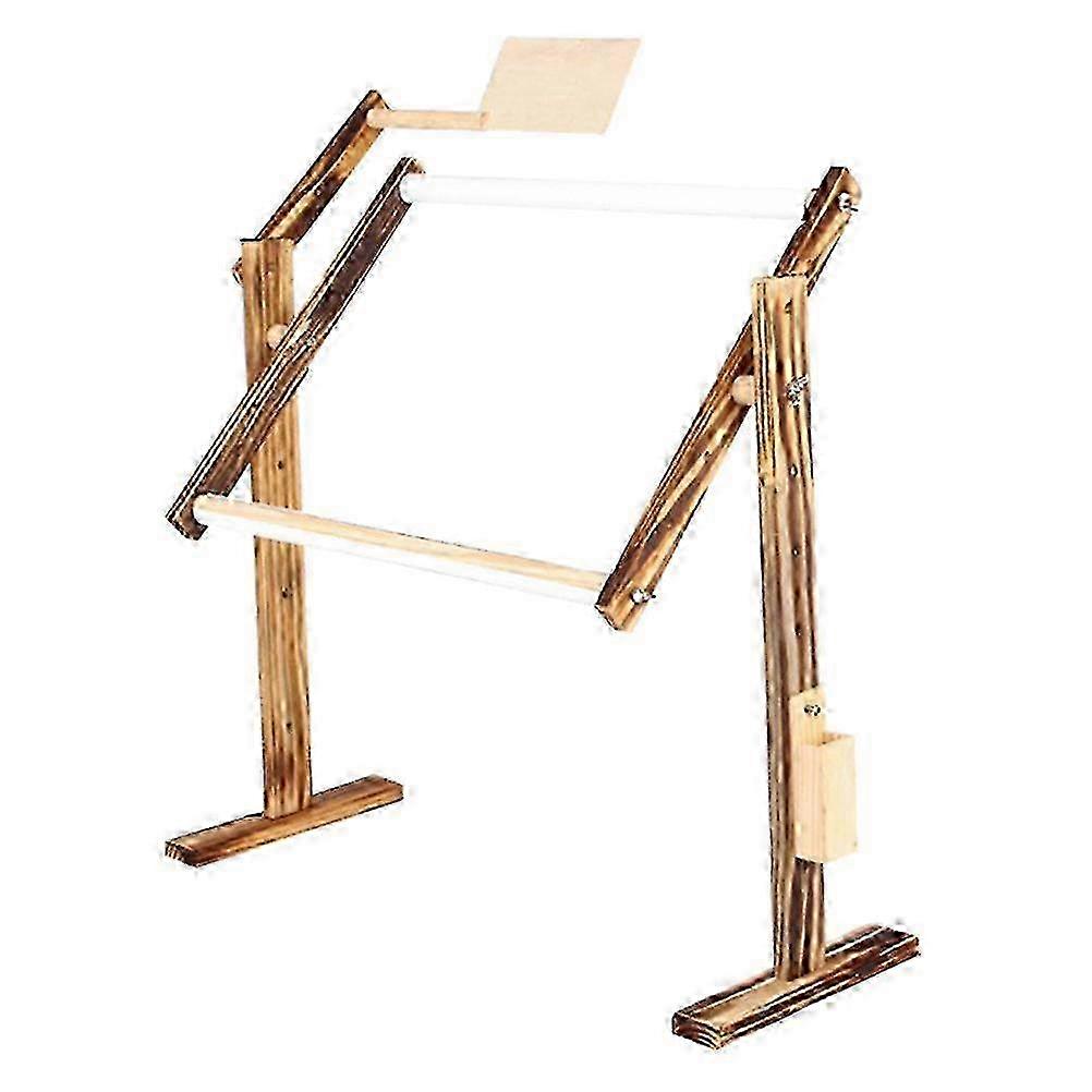 Adjustable Vintage Tapestry & Cross Stitch Frame - Floor Stand Embroidery Holder 47x40cm for Crafting Enthusiasts