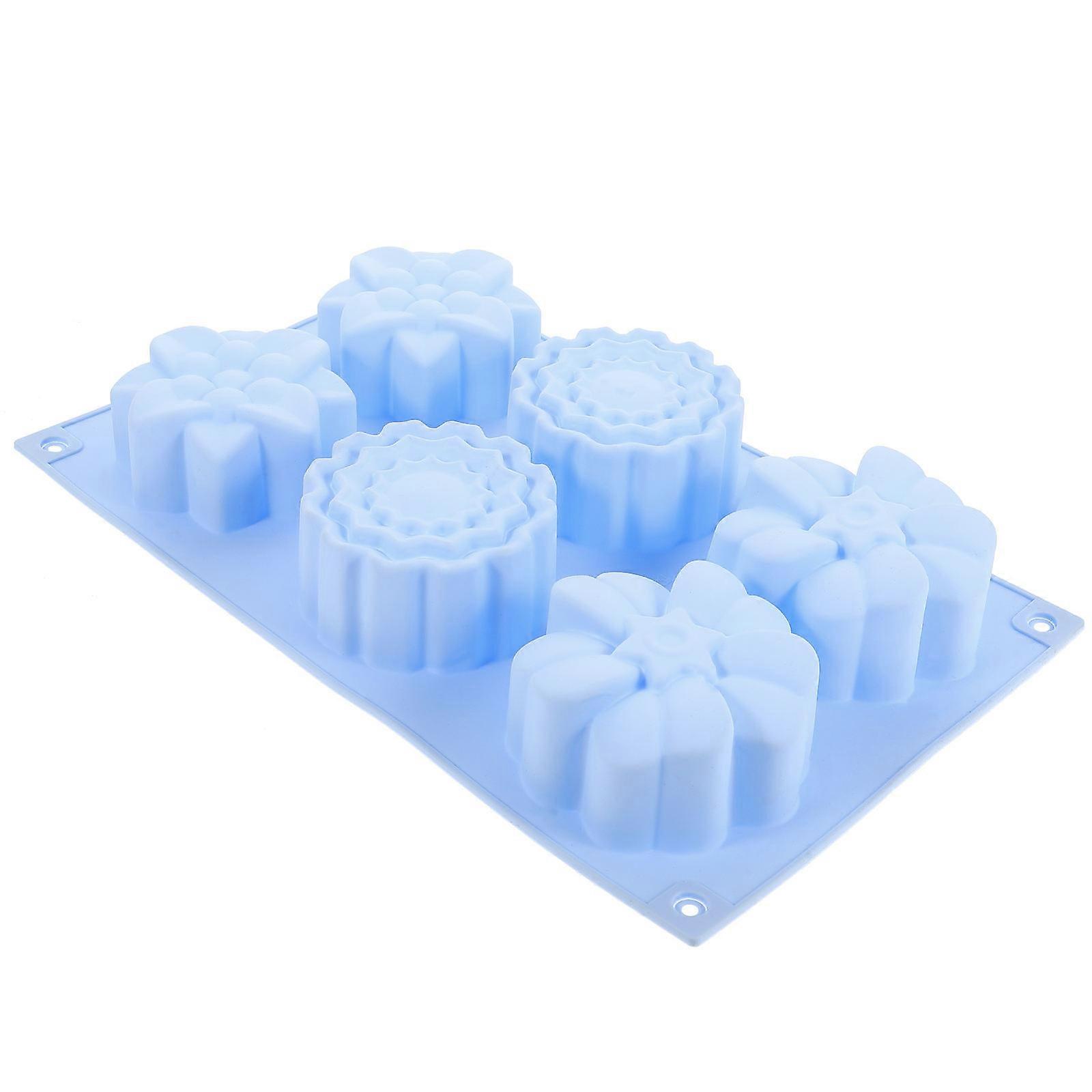 Tart Molds For Baking Heat Resistant Reusable Flower Shaped Silicone 28x17cm 1Set
