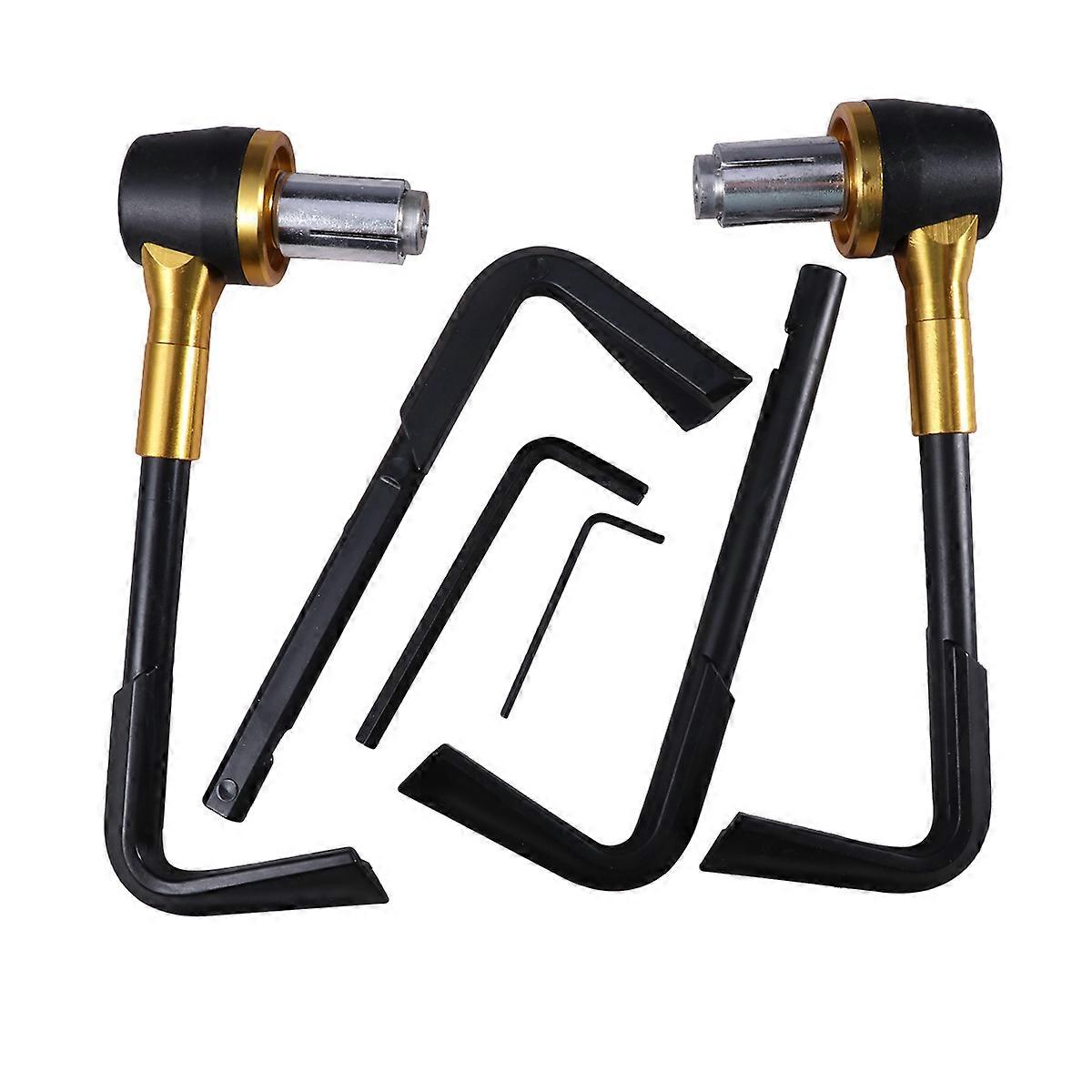 Motorcycle Aluminum Handlebar with Nonslip Hand Grips and Brake Lever Protector for Street Use /8 Inch