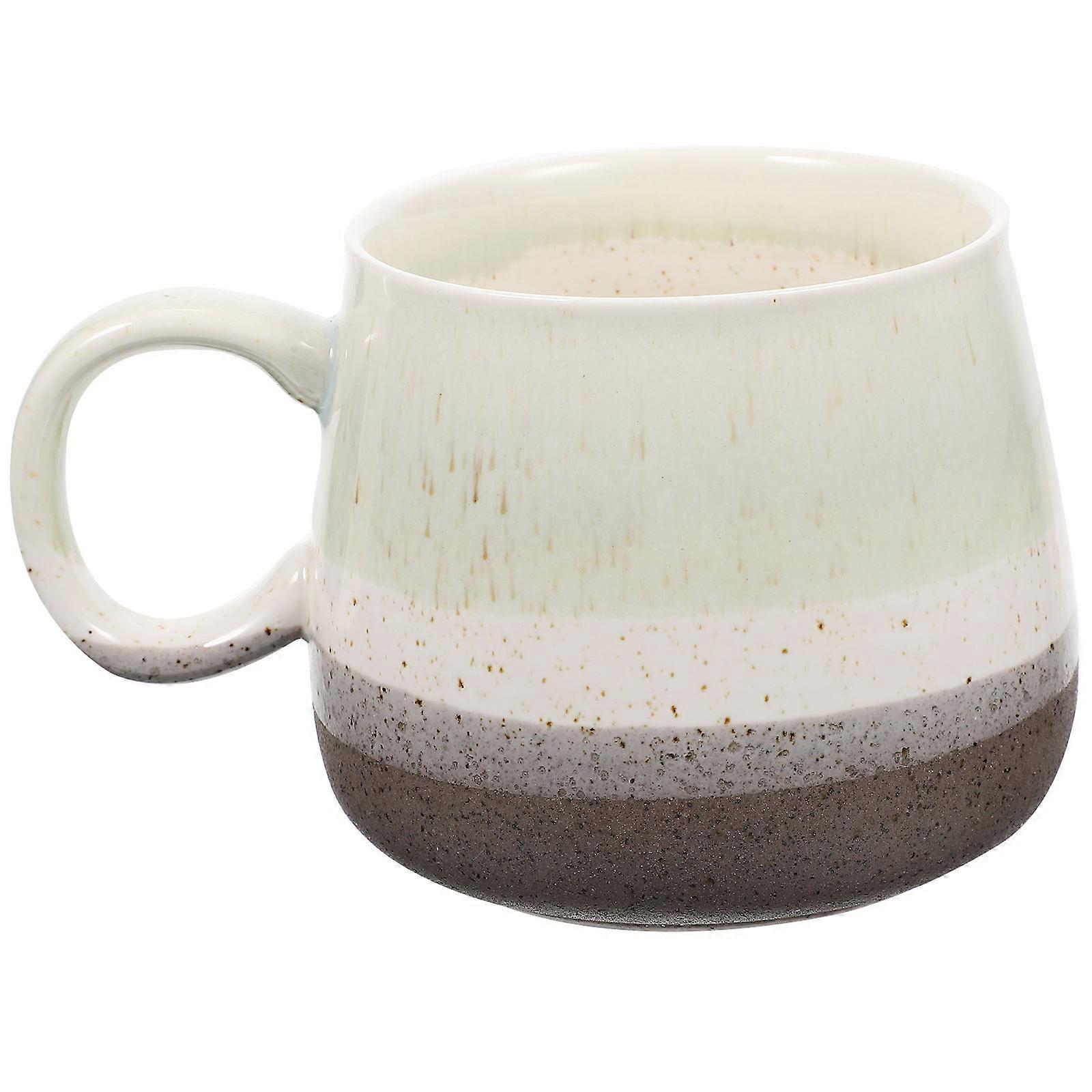 Ceramic Capacity Mug Nordic Glaze Design Unique Gradient Sturdy Safe for Coffee Tea Beverages Everyday Use