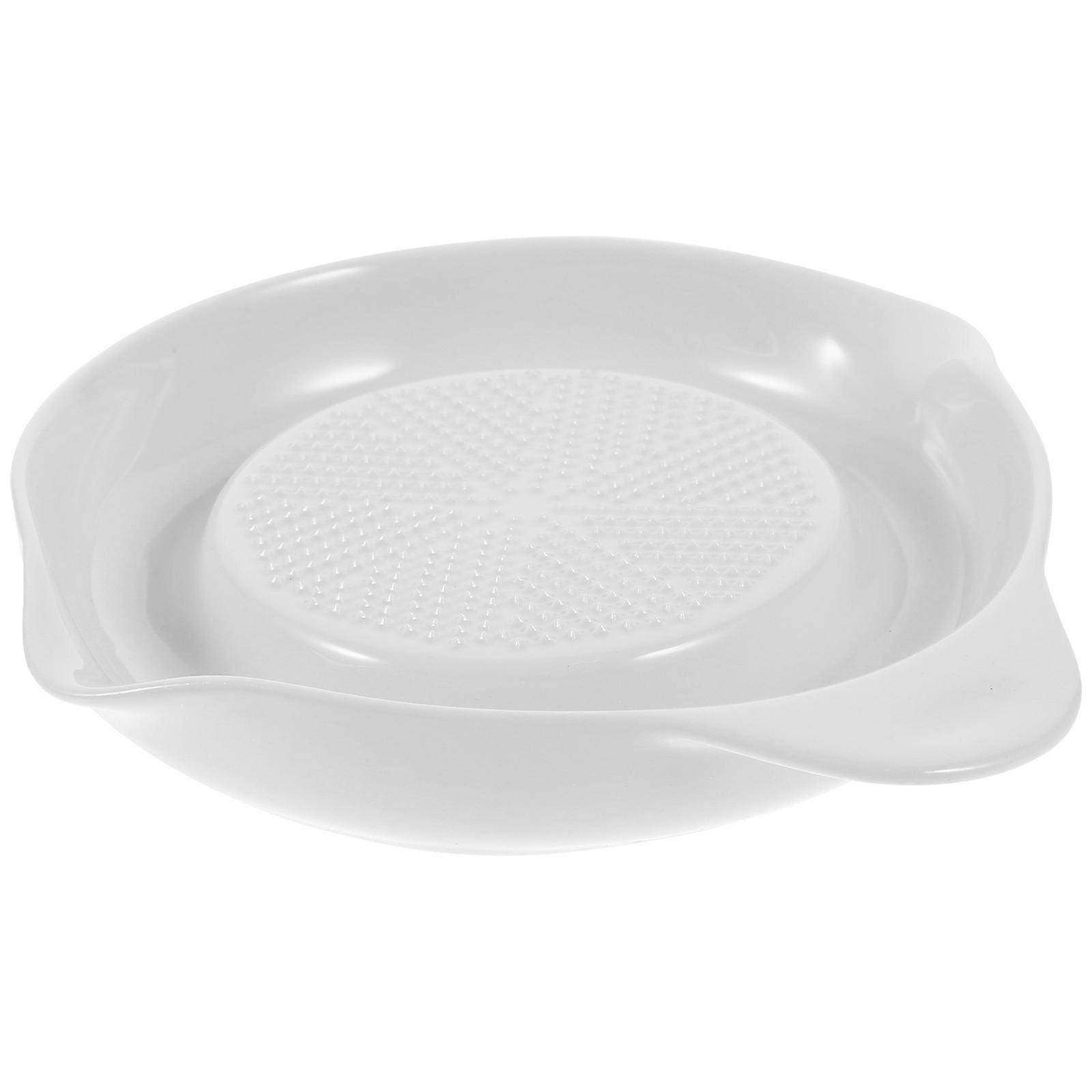 Ceramic Grinding Plate for Baby Complementary Food Maker Easy to Clean and Store White