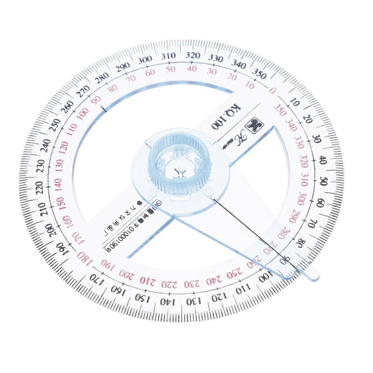 360 Degree Protractor for Engineers - Multifunctional Measuring Ruler, Circle Drawing Tool, Accurate Angle Finder