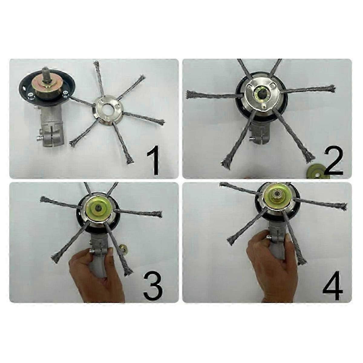 Ståltråd ugressspiserblader og gresstrimmerhoder for ugresstrimmer reservedeler