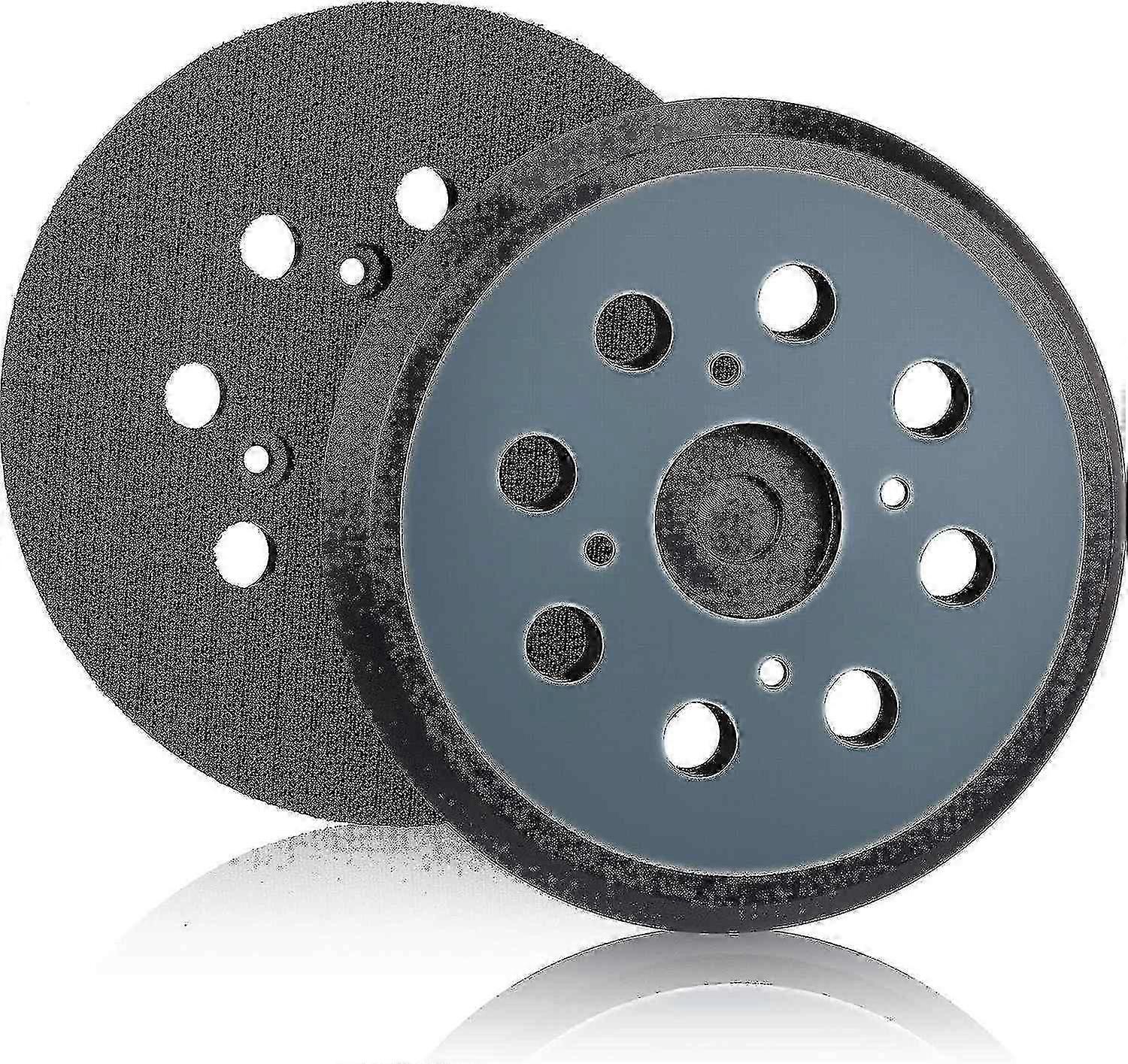 125mm 8-Hole Replacement Hook And Loop Orbital Sander Pads (2 Pieces, Blue)