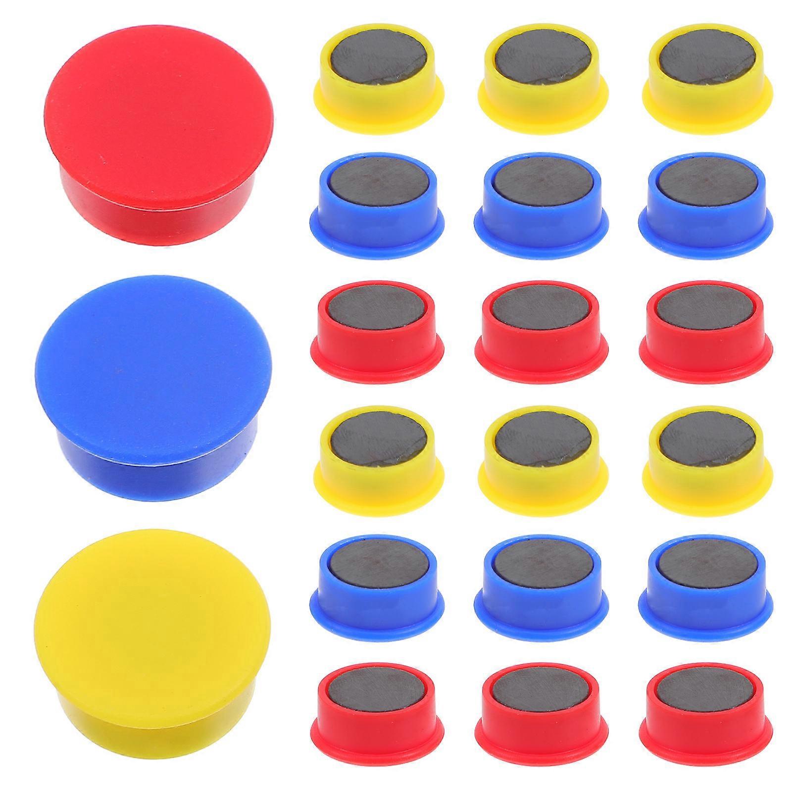 30pcs Colorful Round Magnets for Whiteboards, Refrigerators, Notice Boards, Dry Erase Boards, Classroom, Office, and Creative Projects