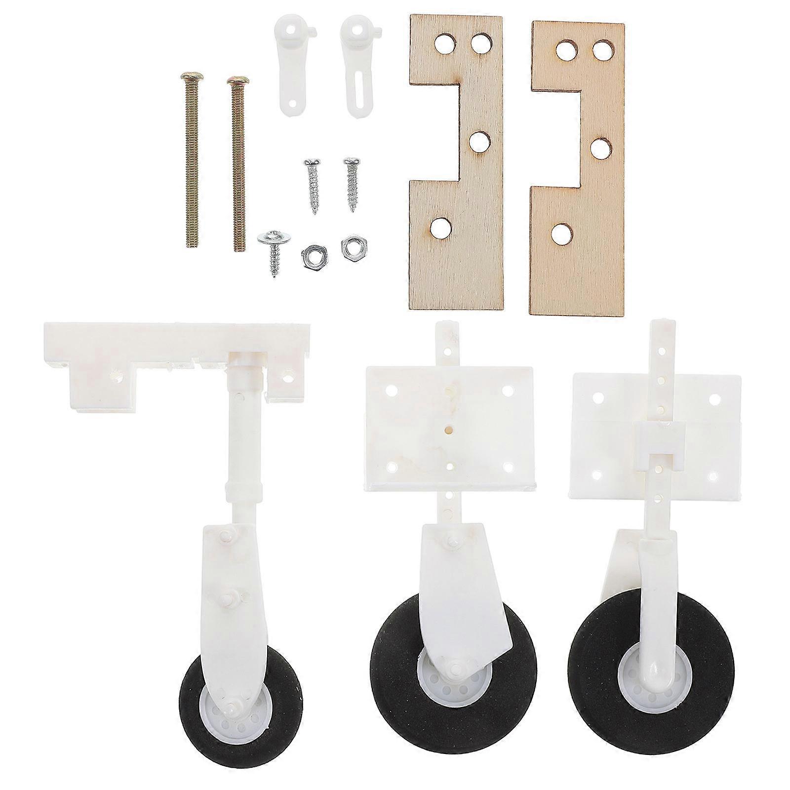 3pcs Model Aircraft Wheels DIY Airplane Tires Accessories for Planes, Helicopters, and Cars – Compatible with Various Model Kits