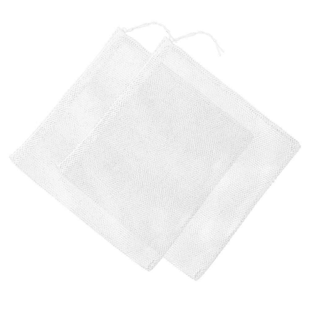 2pcs Large Pump Filter Mesh Bags Durable Barrier Pouch for Aquariums & Pools, Fine Mesh Design, Drawstring Closure, Easy Cleaning & Clogging