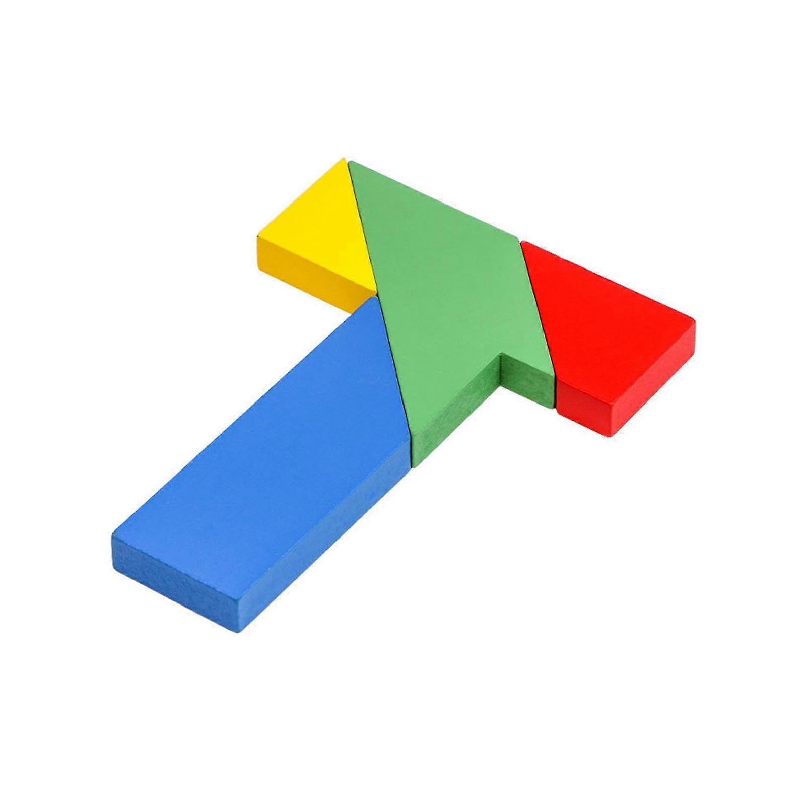 Pocket puzzle, colorful Tshaped puzzle for classroom use in kindergarten
