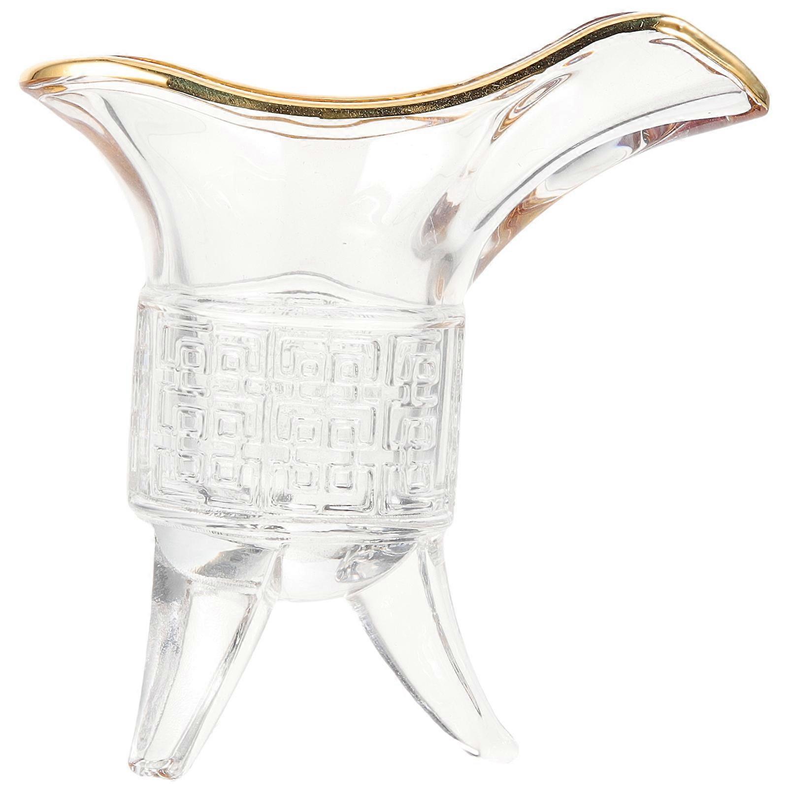 Transparent Retro Glass Cup Multi-Function Wine Cup for