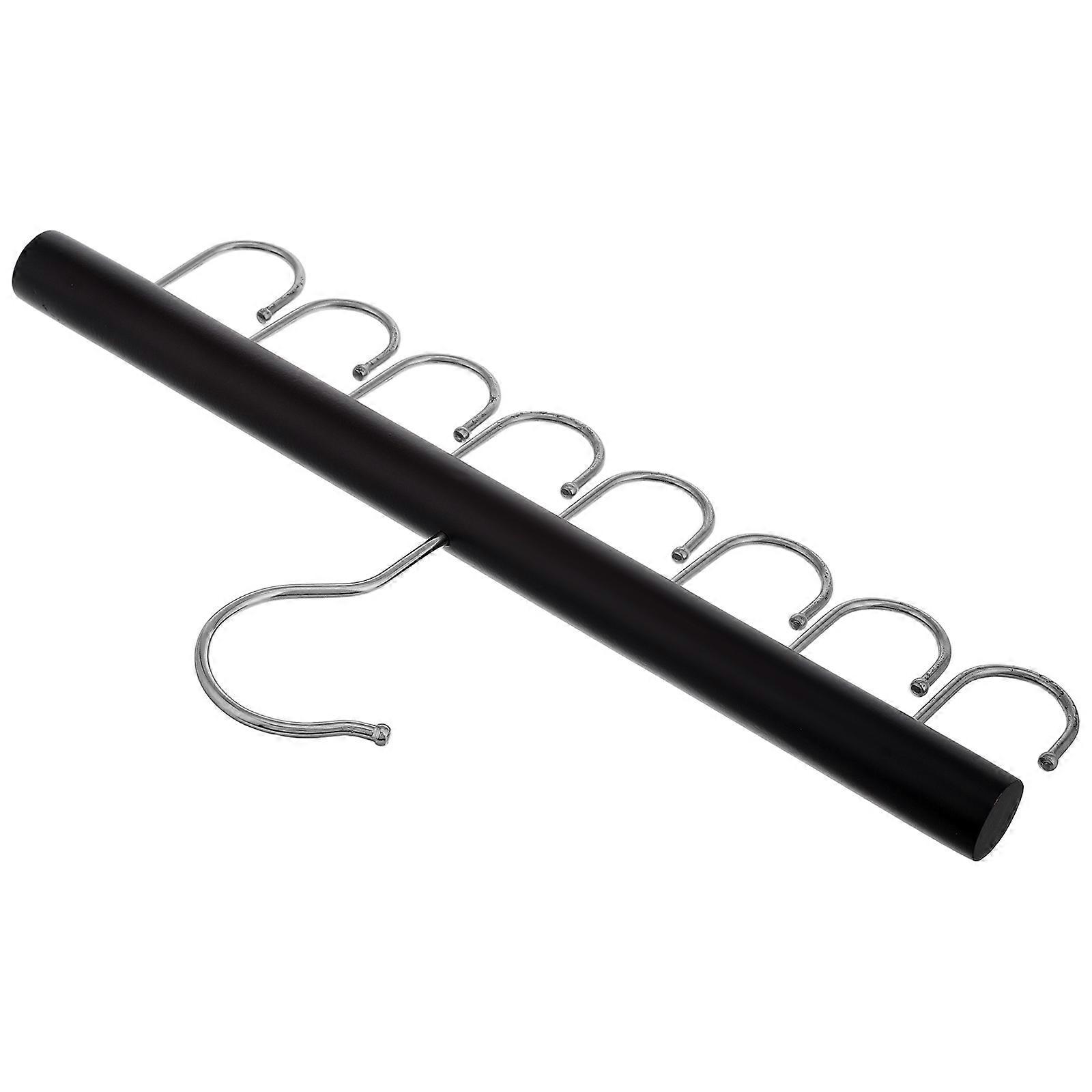Wooden Belt and Tie Organizer with Multiple Hooks for Scarves Belts and Ties Multifunctional Hook Hanger Closet