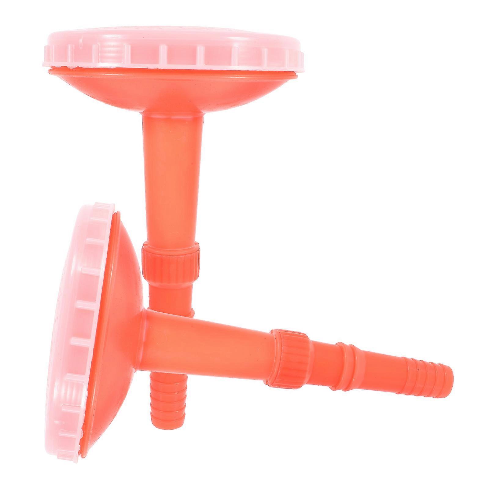 Portable Watering Sprinkler Head for Gardening Use PP Orange with Universal Design and Durability 2Pcs