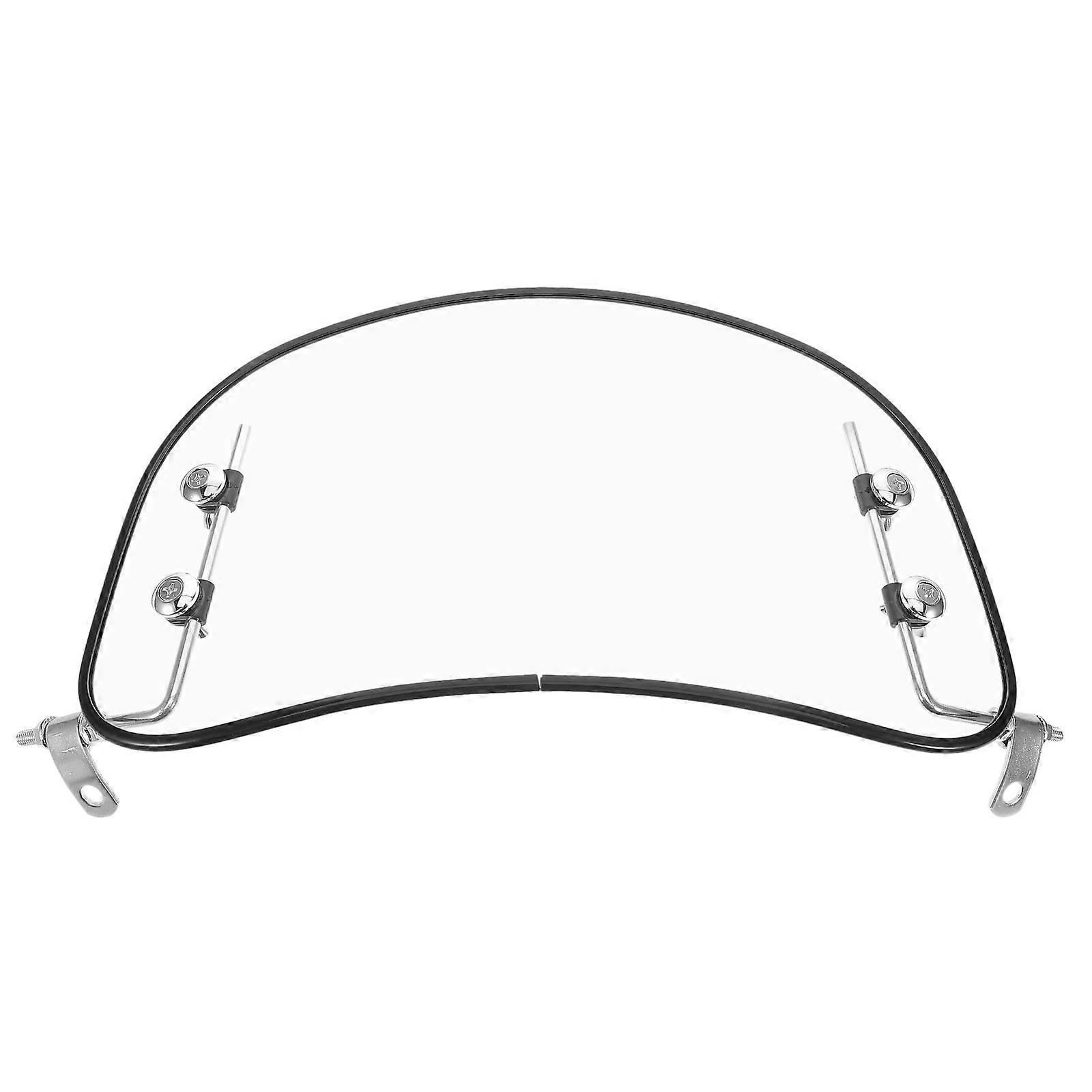 Motorcycle Wind Deflector Clear Lens Adjustable Extension For Long-Distance Touring Retro Design 1Pcs