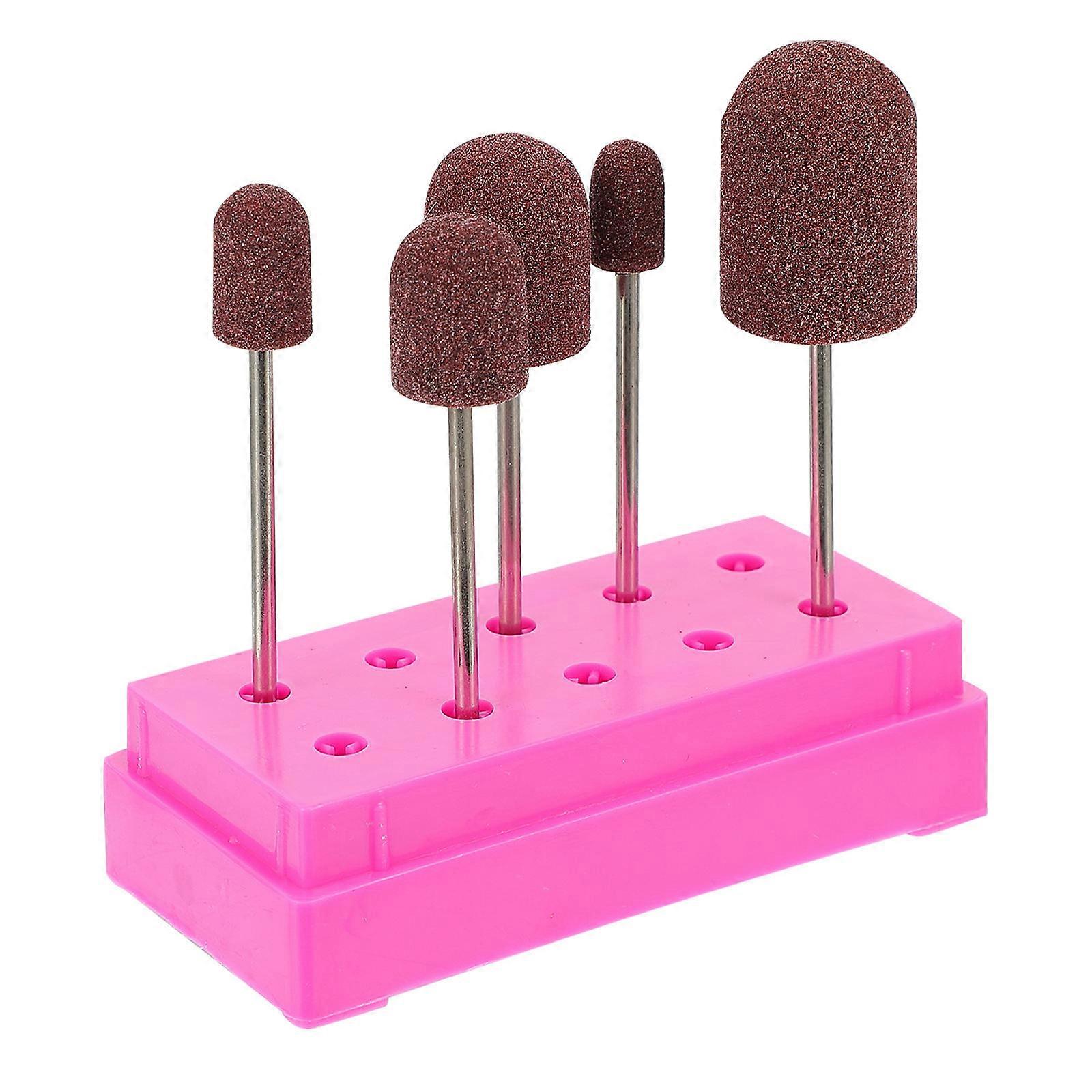 1 Set Practical Manicure Polishing Tool with Storage Box for Nail Salon Supply