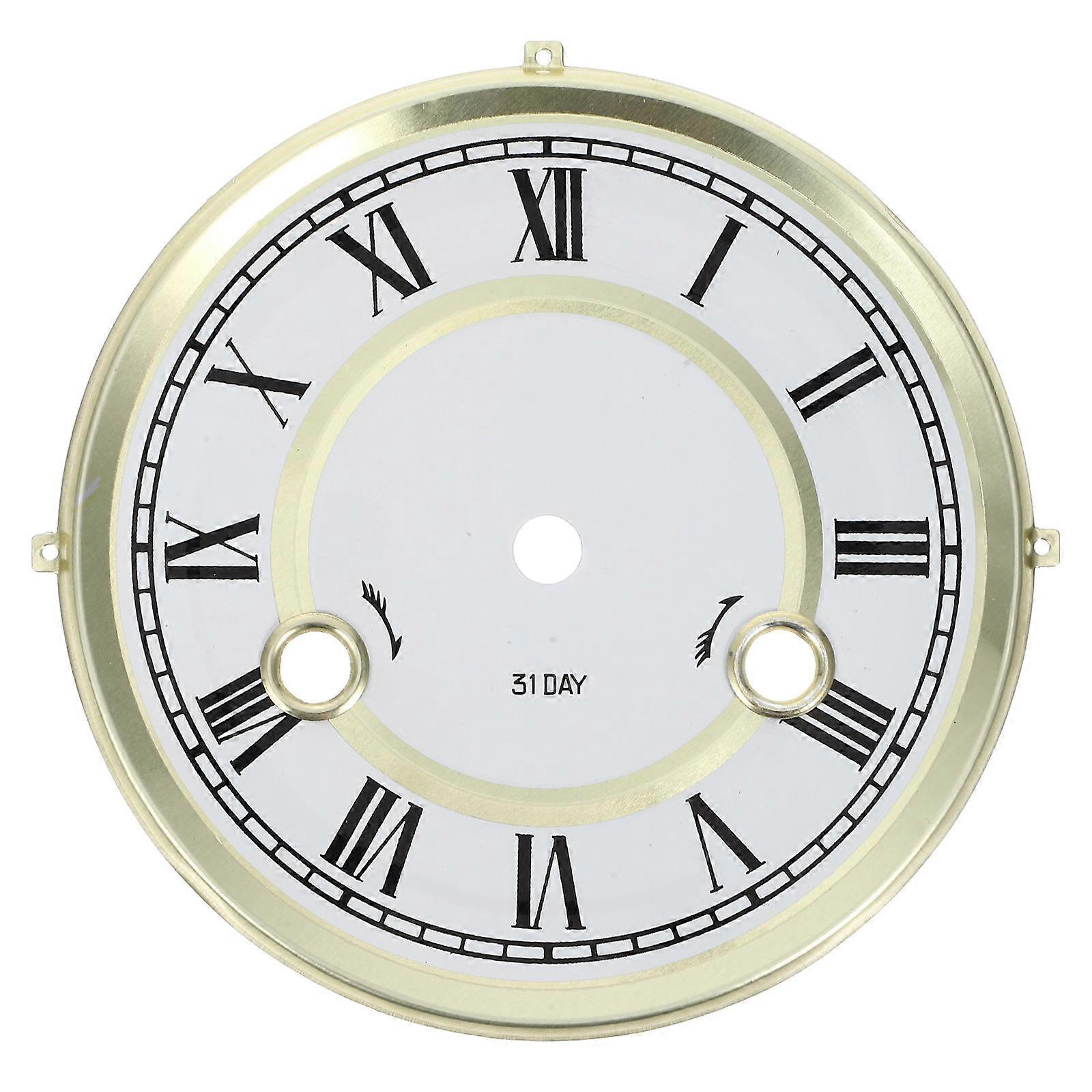 Metal Clock Dial With Roman Numerals For Wall Clock DIY Featuring Minimalist Design 1Set