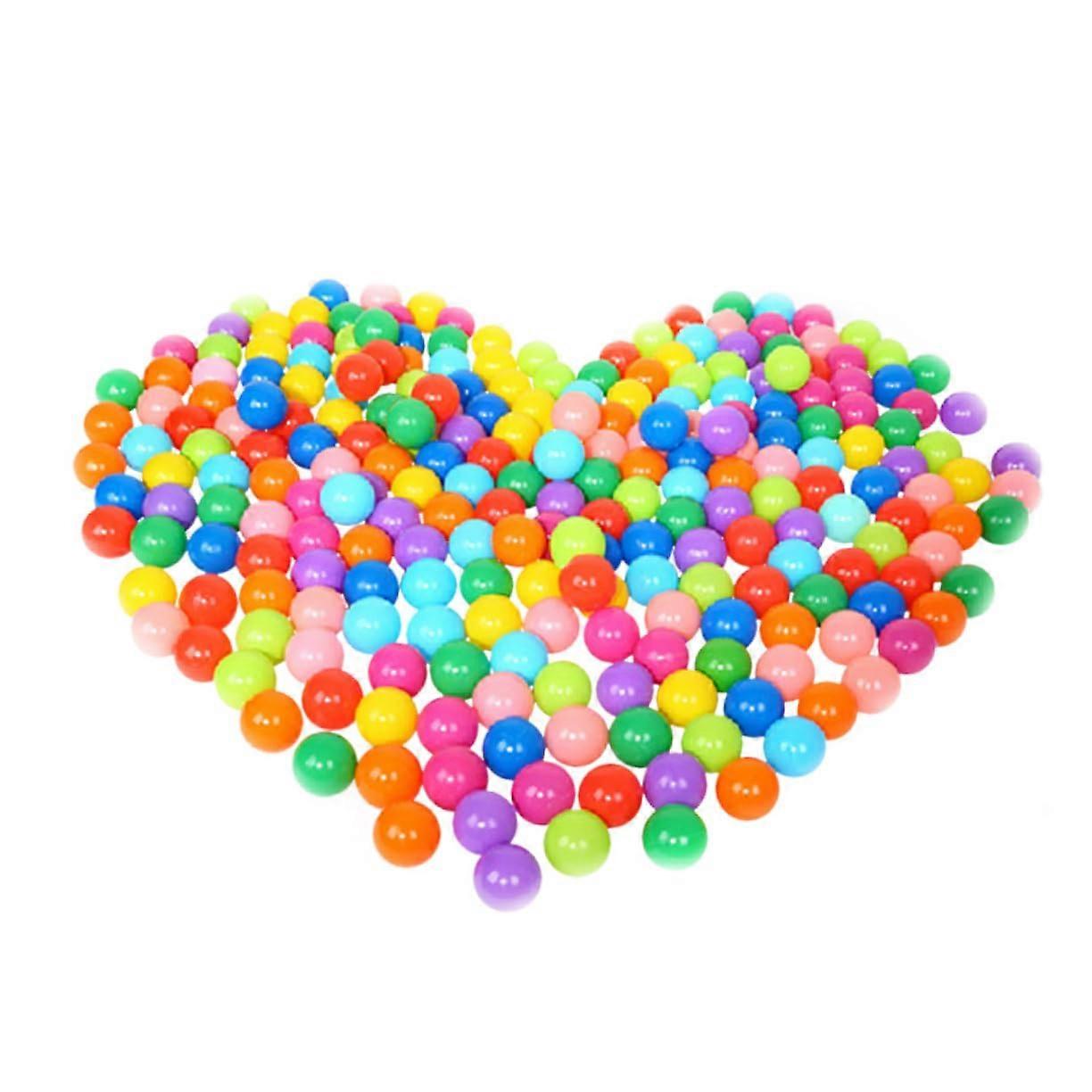 Ocean Balls Ball Pit Balls 100 Pieces Colorful Plastic Balls Packed In Mesh Bag For Birthday Parties Pool And Tent Games