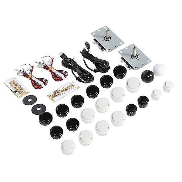 30/24 Cassette Button + 5P Rocker Double Kit Yellow USB Core Board Arcade Kit