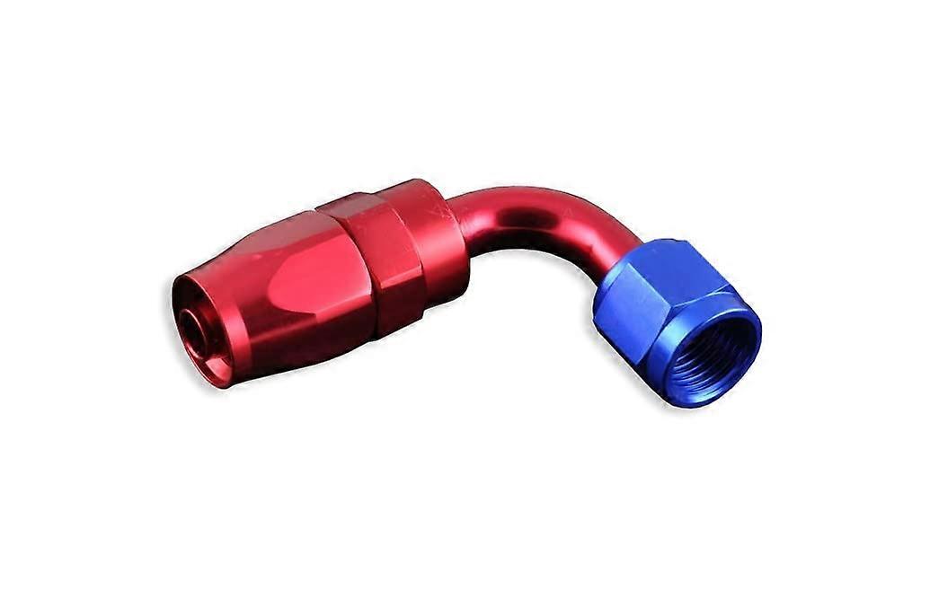 Aluminium Fitting Adaptor Connector Dash Hose Connection Fitting 90 Degree AN10 (7/8 Inch UNF) Red red AN10