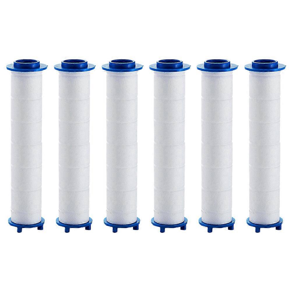 6pcs PP Cotton Replacement Shower Filters for Home Bathrooms – Efficient, Easy to Install Filtering Cores for Clean Water