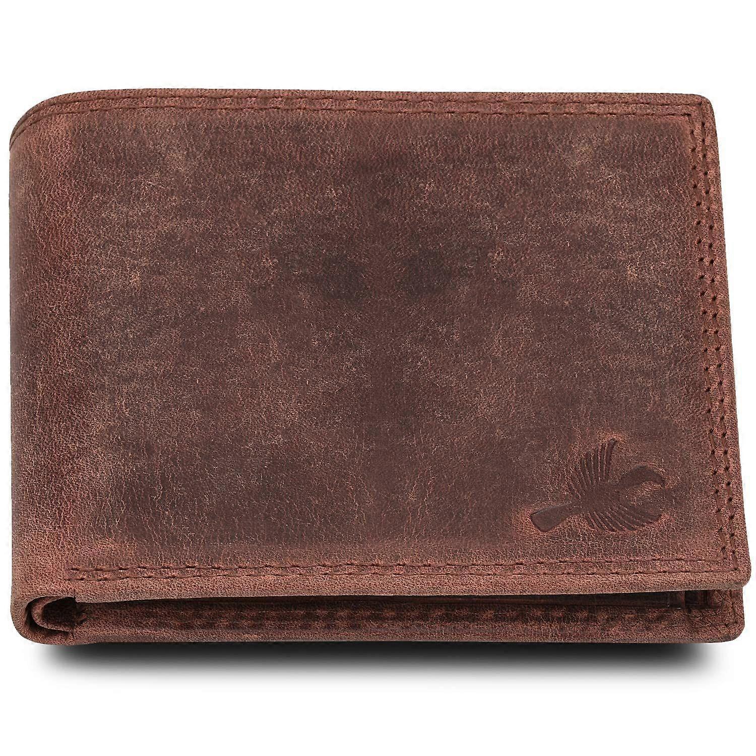 Men's Leather Stella Brown Vintage RFID Wallets