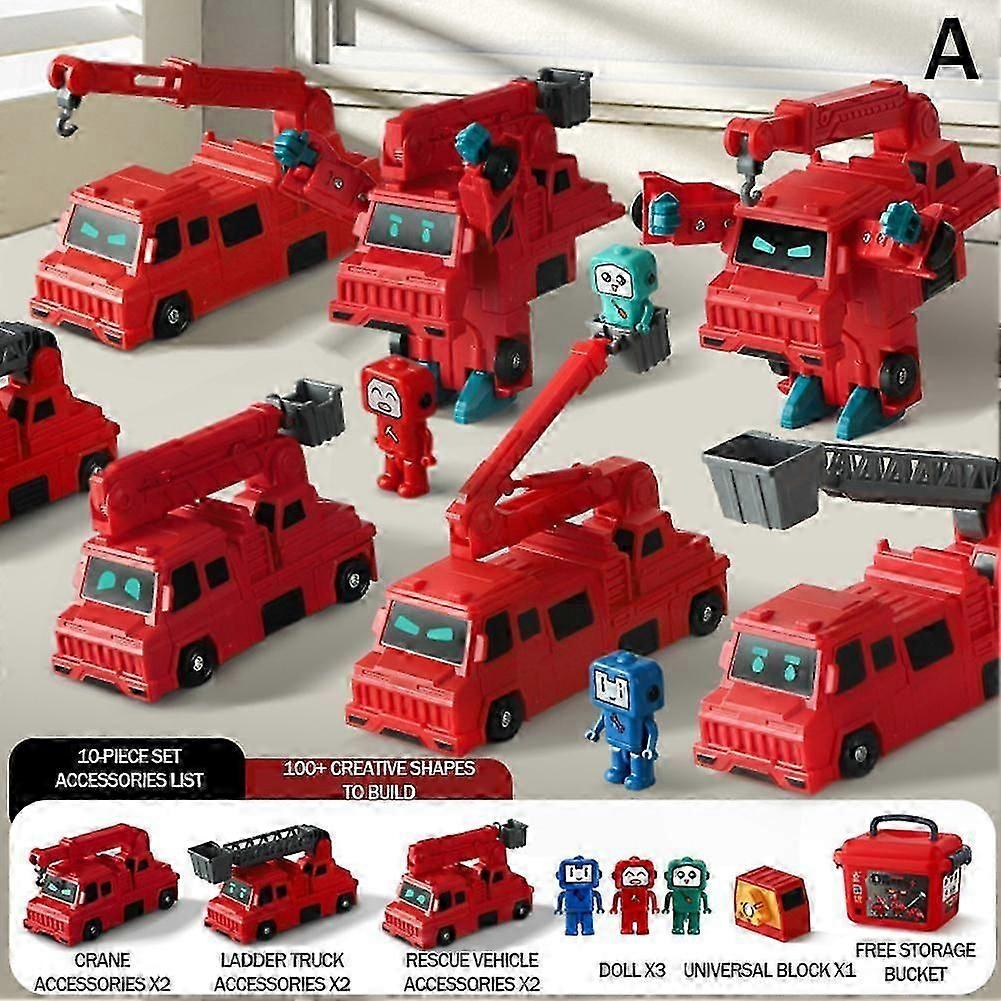 Conjunto de Brinquedos de Veículo Modular Magnético - Carros de Brinquedo Transformáveis com Armazenamento (Crianças do Reino Unido)