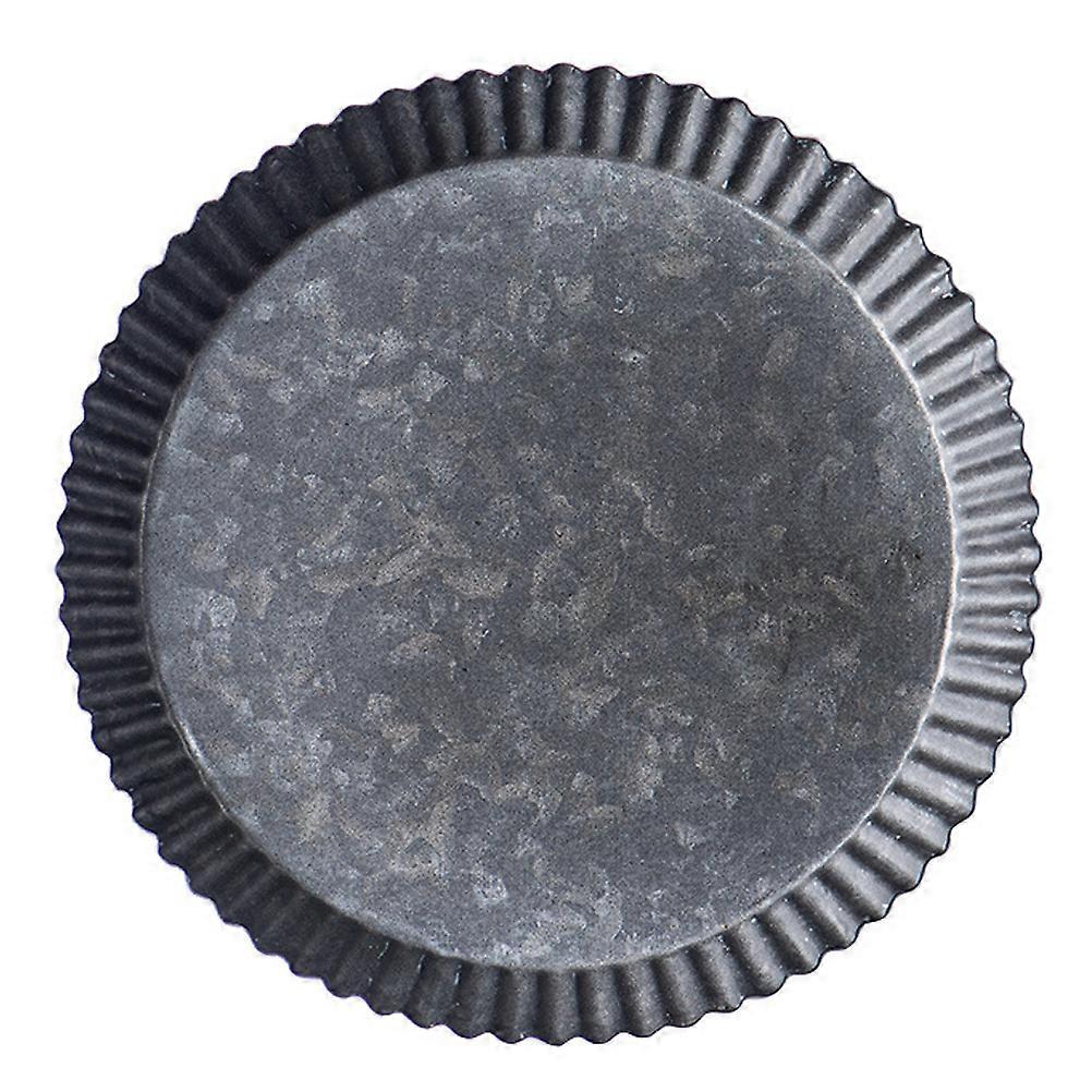 Nordic Style Silver Iron Storage Plate for Fruits and Snacks Elegant Design for Home Use 1pc