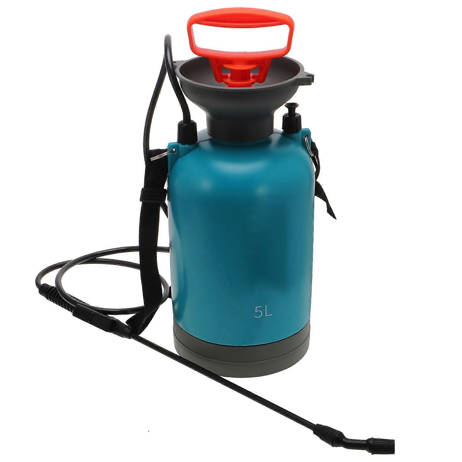Garden Watering Can with Sprinkler Function 5L Capacity Blue Plastic for Home and Garden Use