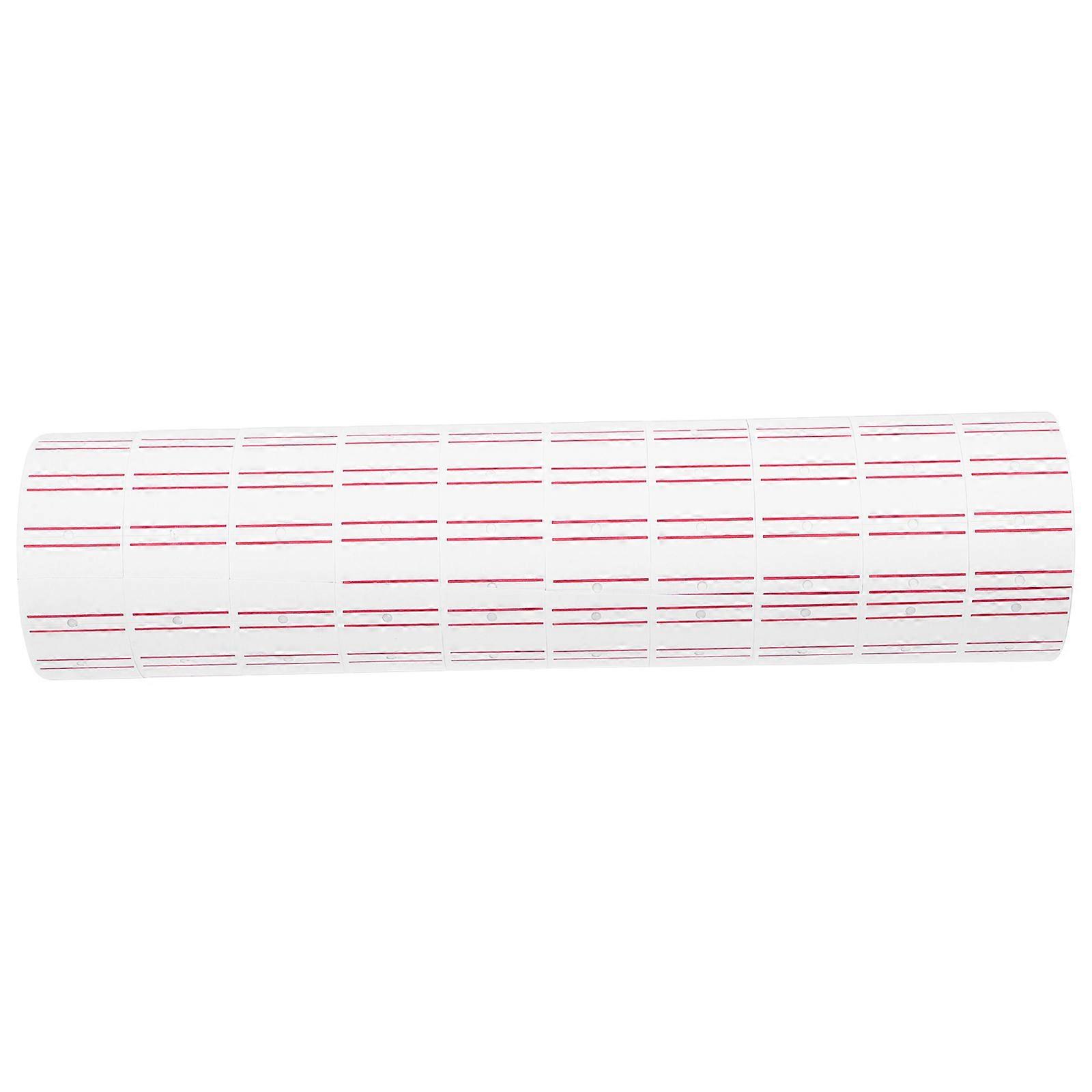 White Price Labels Paper for Shop with Double 30 Rolls for Office Use