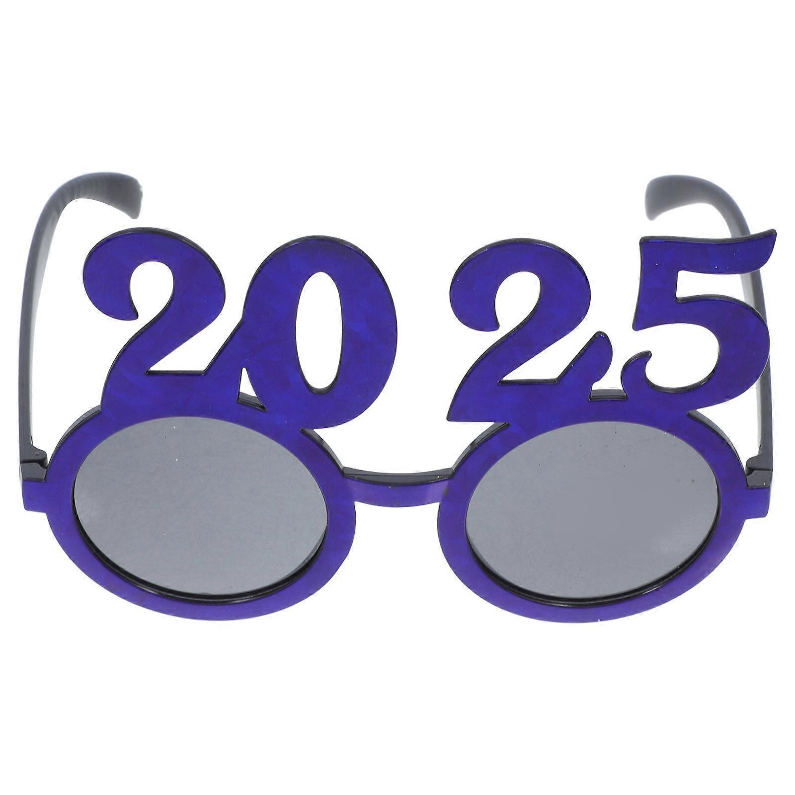 Blue 2025 Eyeglasses for Party Decor ABS Material Interesting and Funny Look Great Photo Props Size One Pair