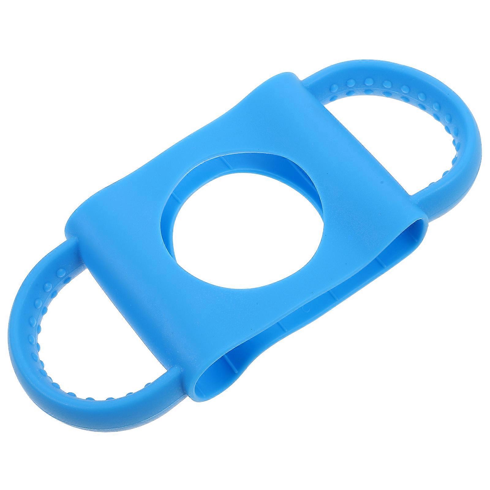 Skyblue Silicone Baby bottle Handle with Comfortable Grip and Detachable Design for Wideneck Bottles at Home