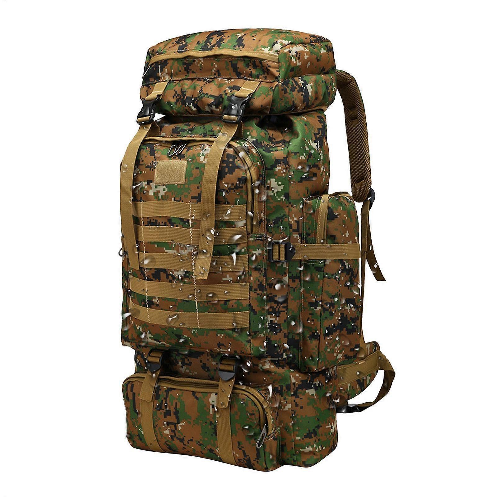 Trekking Backpack For Men Large Waterproof Outdoor Camping Hiking Pack