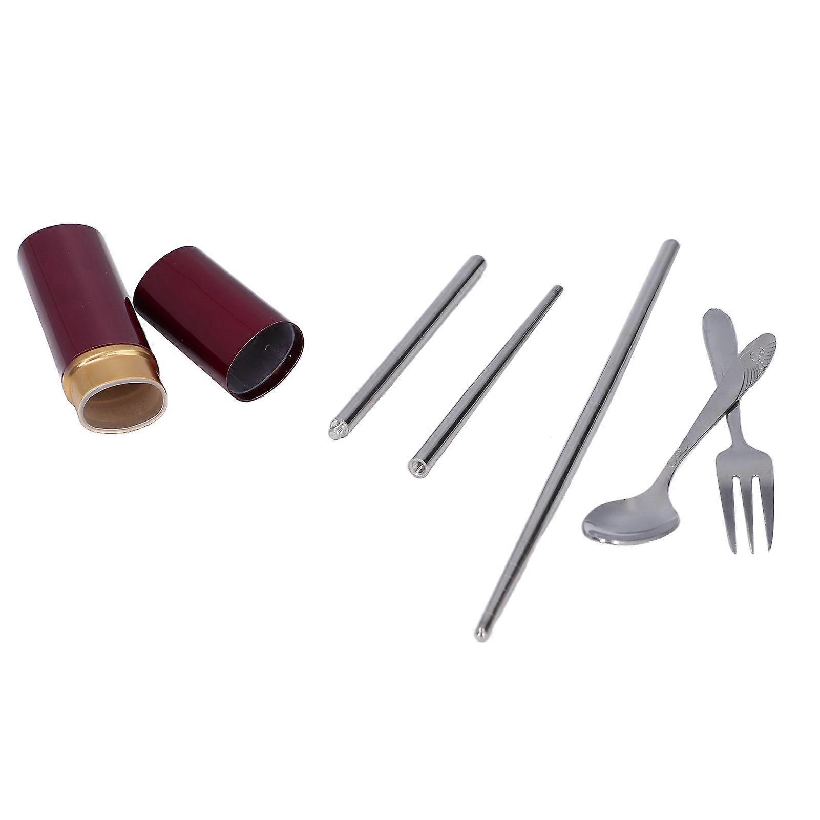Cutlery Set Small Portable Beautiful Practical Exquisite Packaging Reusable Flatware Silverware for Travelling Outdoor
