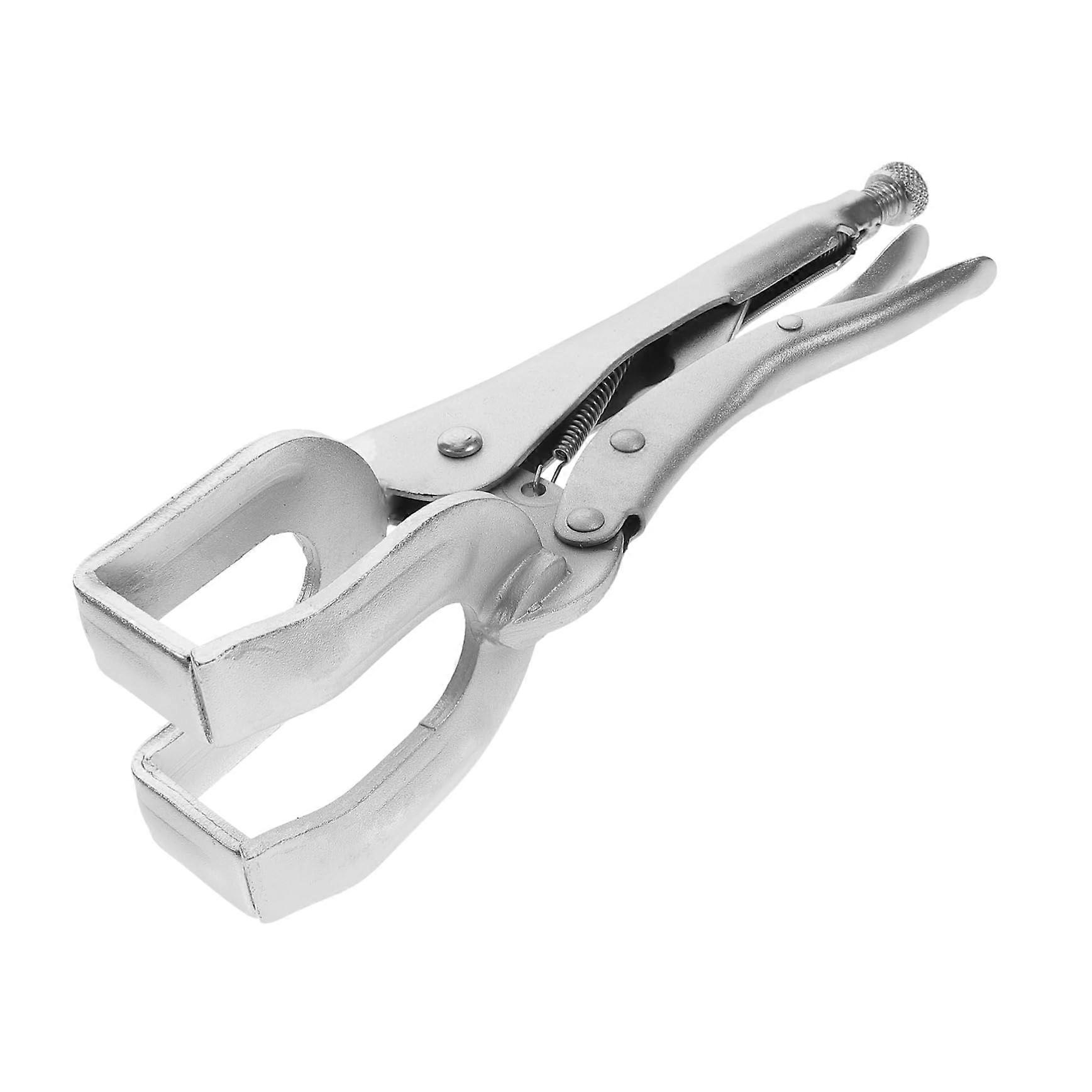 Adjustable U-Shaped Locking Welding Clamp Pliers, Silver Steel