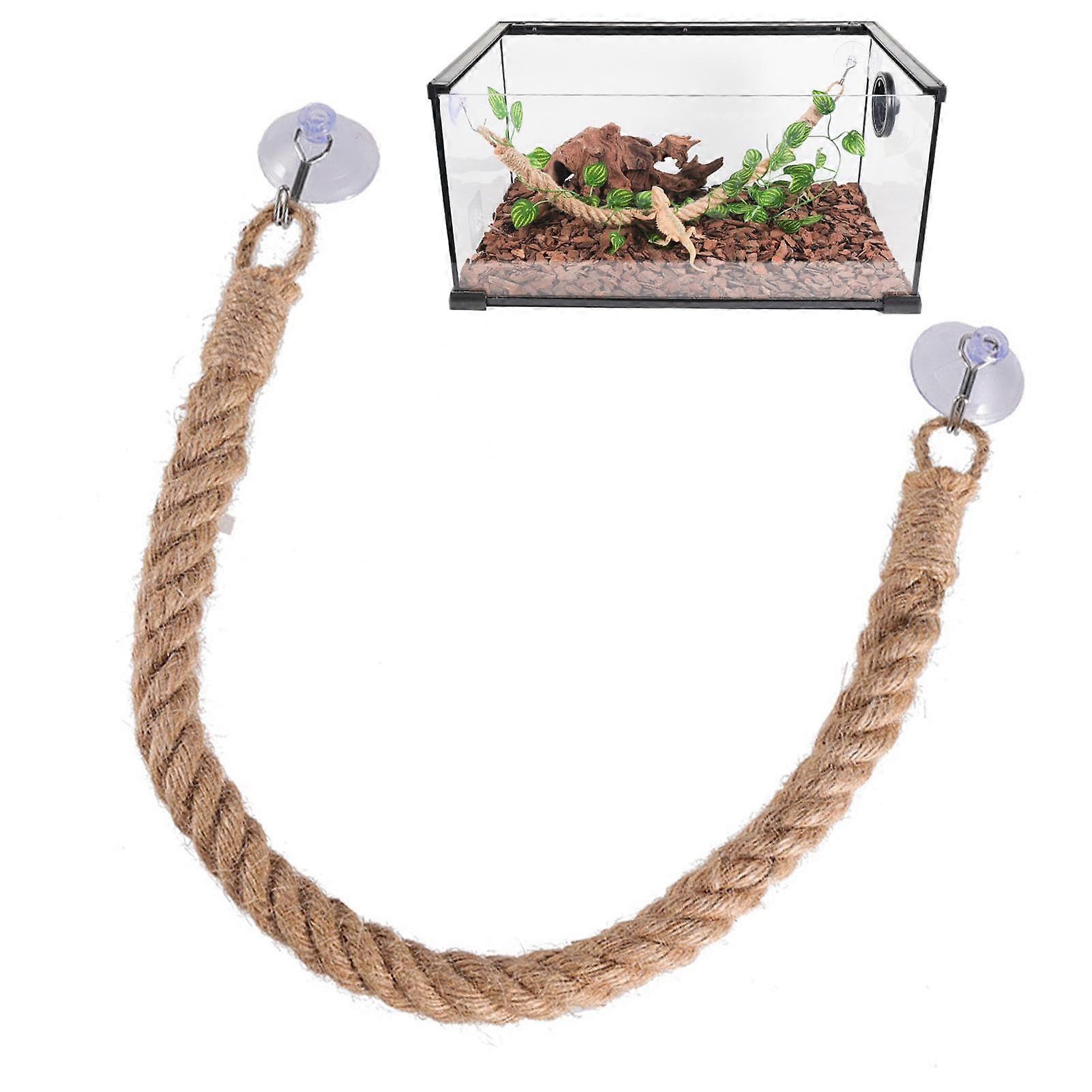 Hermit Crab Climbing Rope Toy, Flexible 21.6 Inch Durable Reptile Climbing Toy