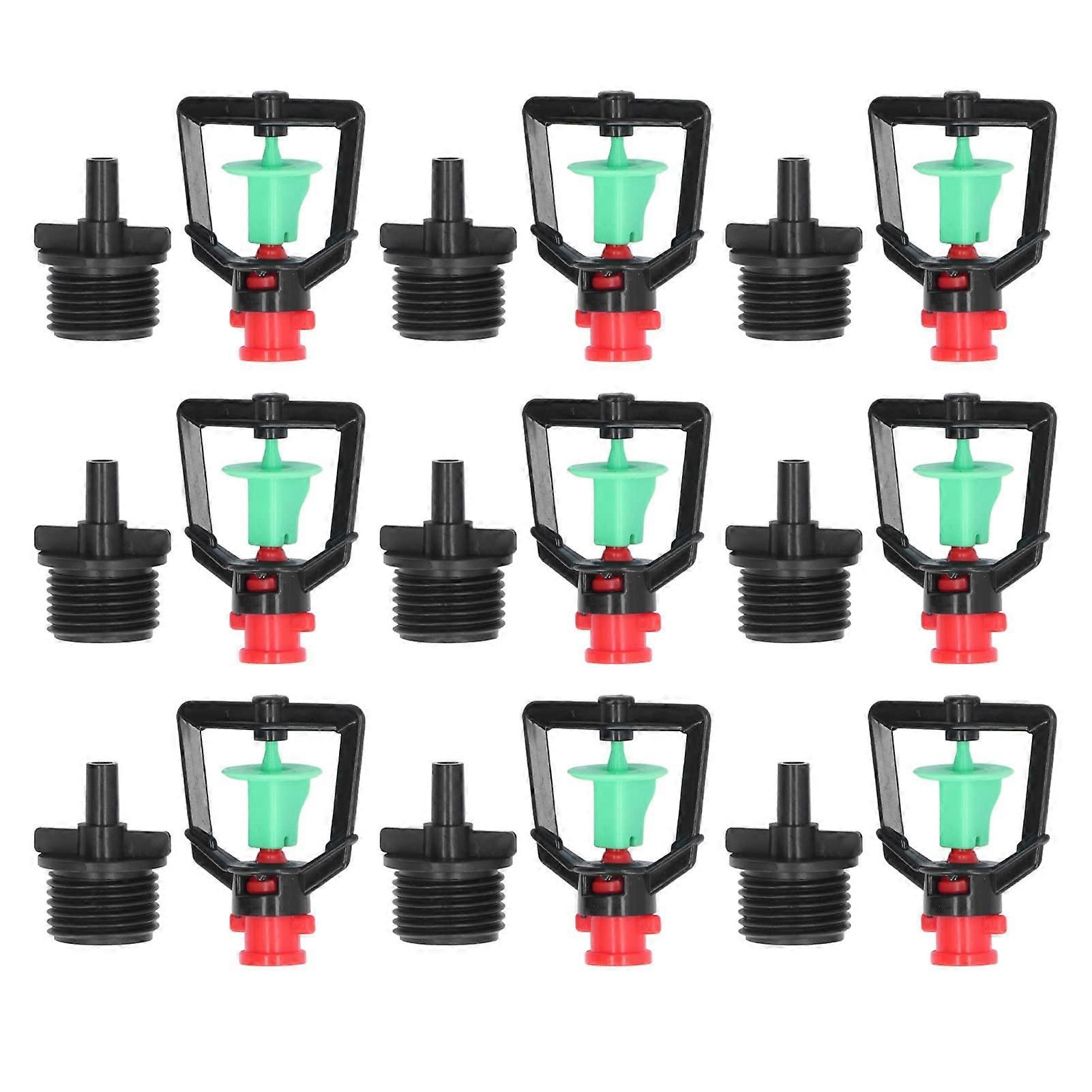 Irrigation Nozzle 360 Degree Rotating Refraction Nozzle Micro Nozzle Misting Sprayer Atomization Nozzle Irrigation Tool G1/2 Male Thread
