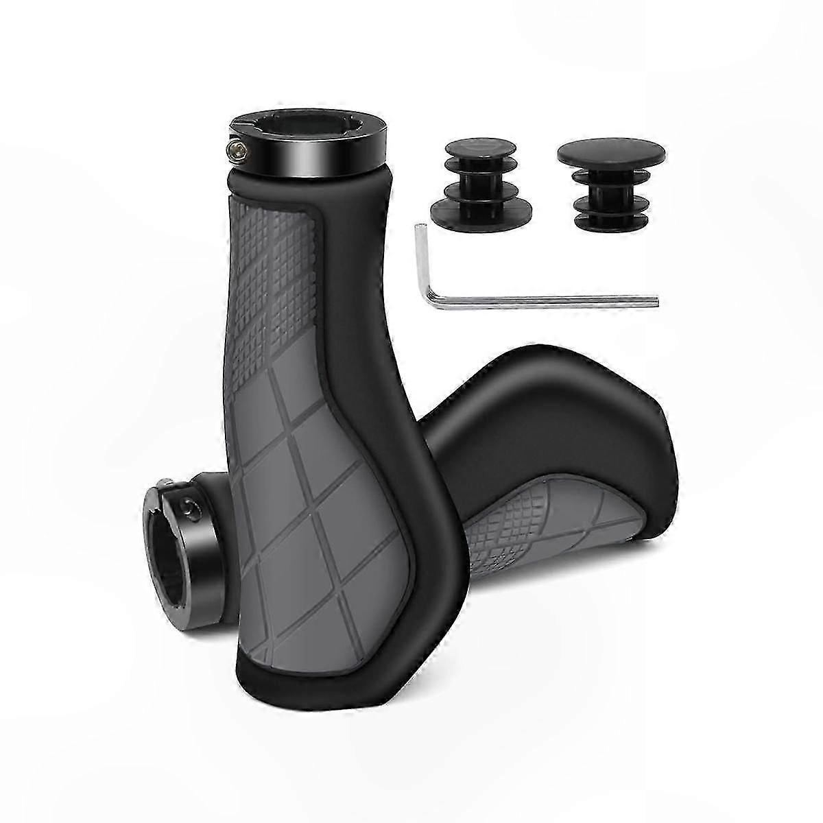 Ergonomic Handlebar Grips for 22.2mm E-Bikes, Non-Rubber Comfort Bicycle Grips