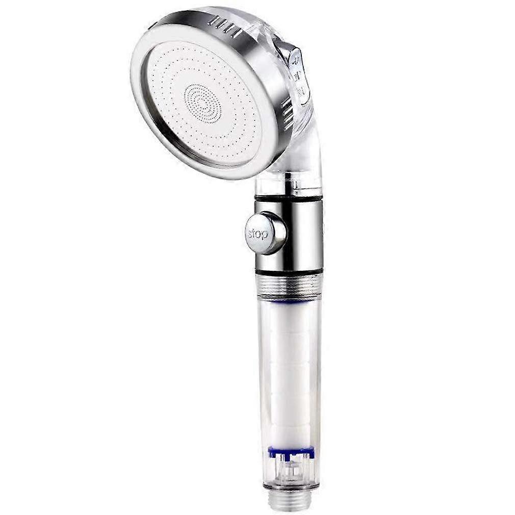 1Piece Filter Shower Head, Pressure Water Saving, 3Way Shower Modes
