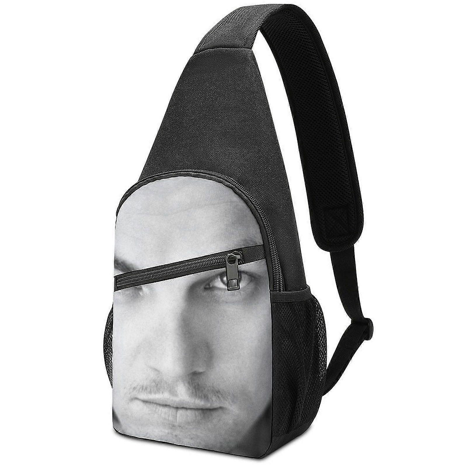 o6373 Leonardo DiCaprio Durable Oxford Crossbody Bag and Backpack with Detachable Buckle, Secure Key Rope, and Comfortable Sponge Padding p6373
