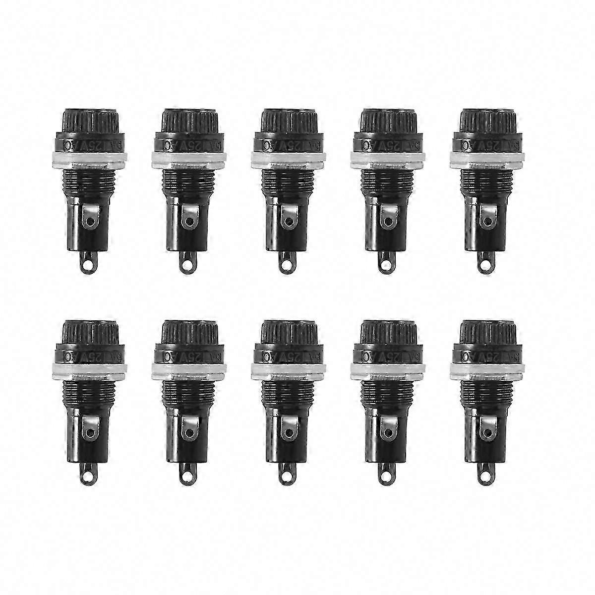 10 Pcs 5x20mm Fuse Holder for Electrical Panel Mounting