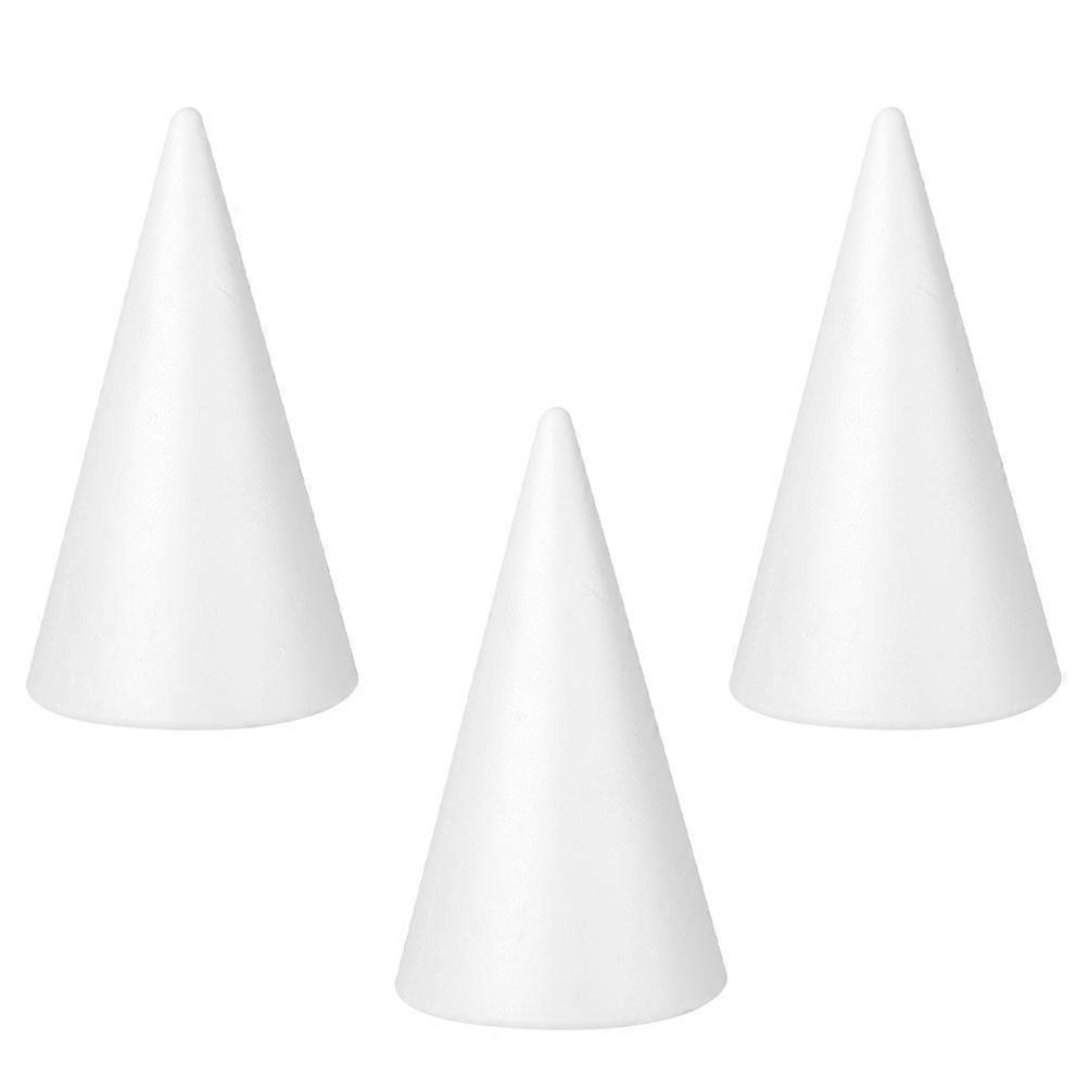 3pcs Lightweight Cone Craft Supplies for DIY Adornments, School Projects, Crafts, and Party Decorations