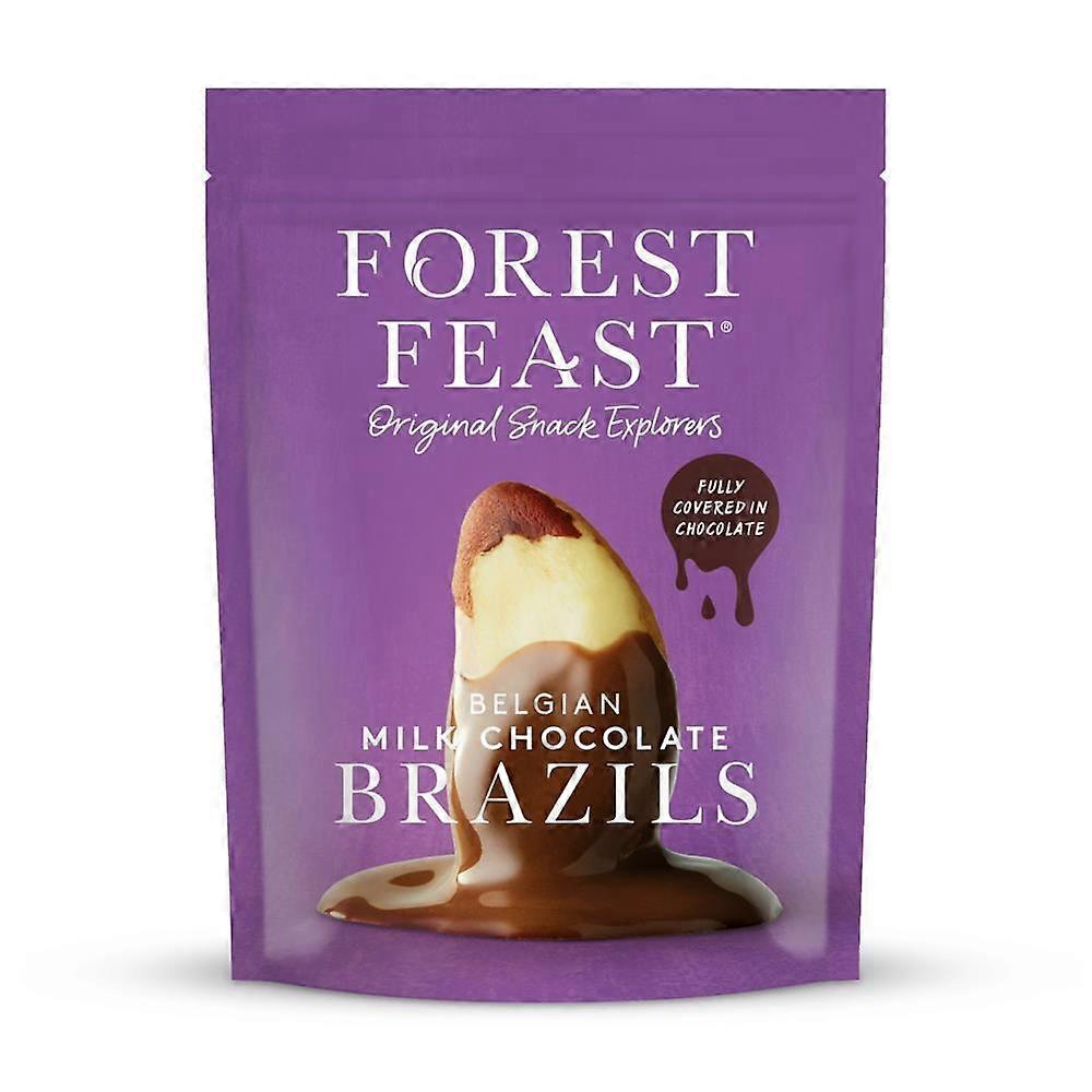 Forest Feast Belgian Milk Chocolate Brazils 120g - 4 Pack