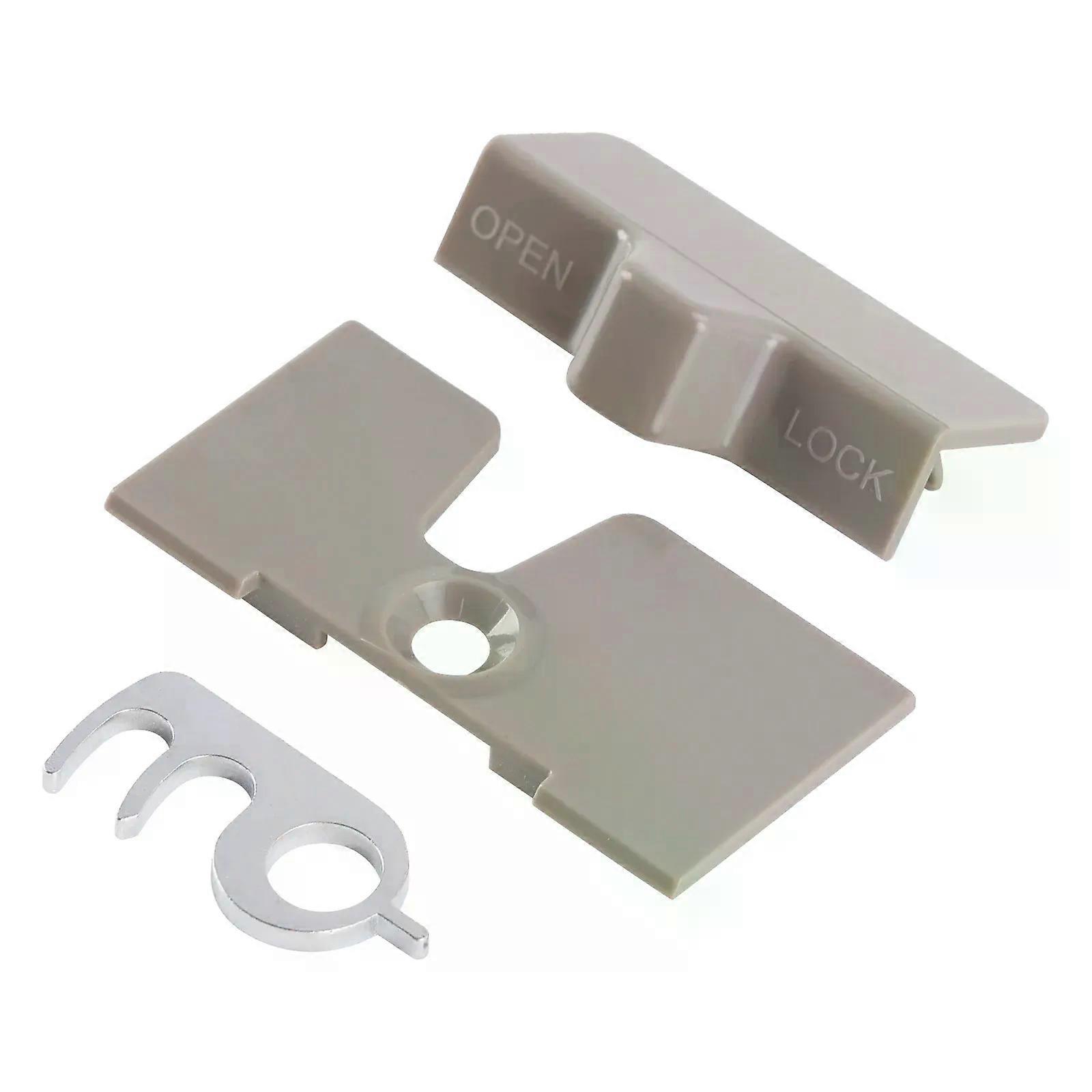Fridge door catch/lock + backing plate caravan/motorhome RV