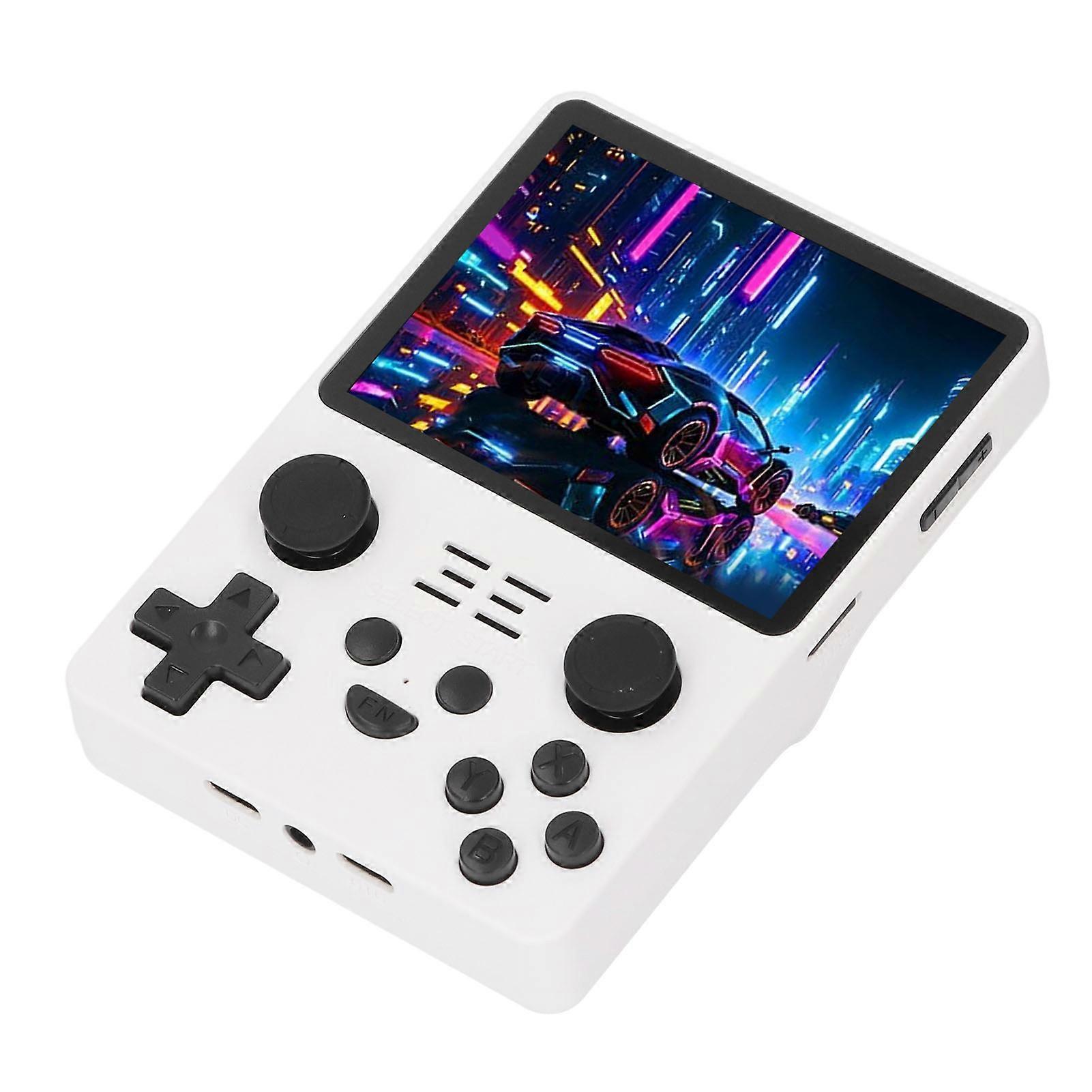 Handheld Game Console 3.5" IPS Screen 64G White Dual Joystick
