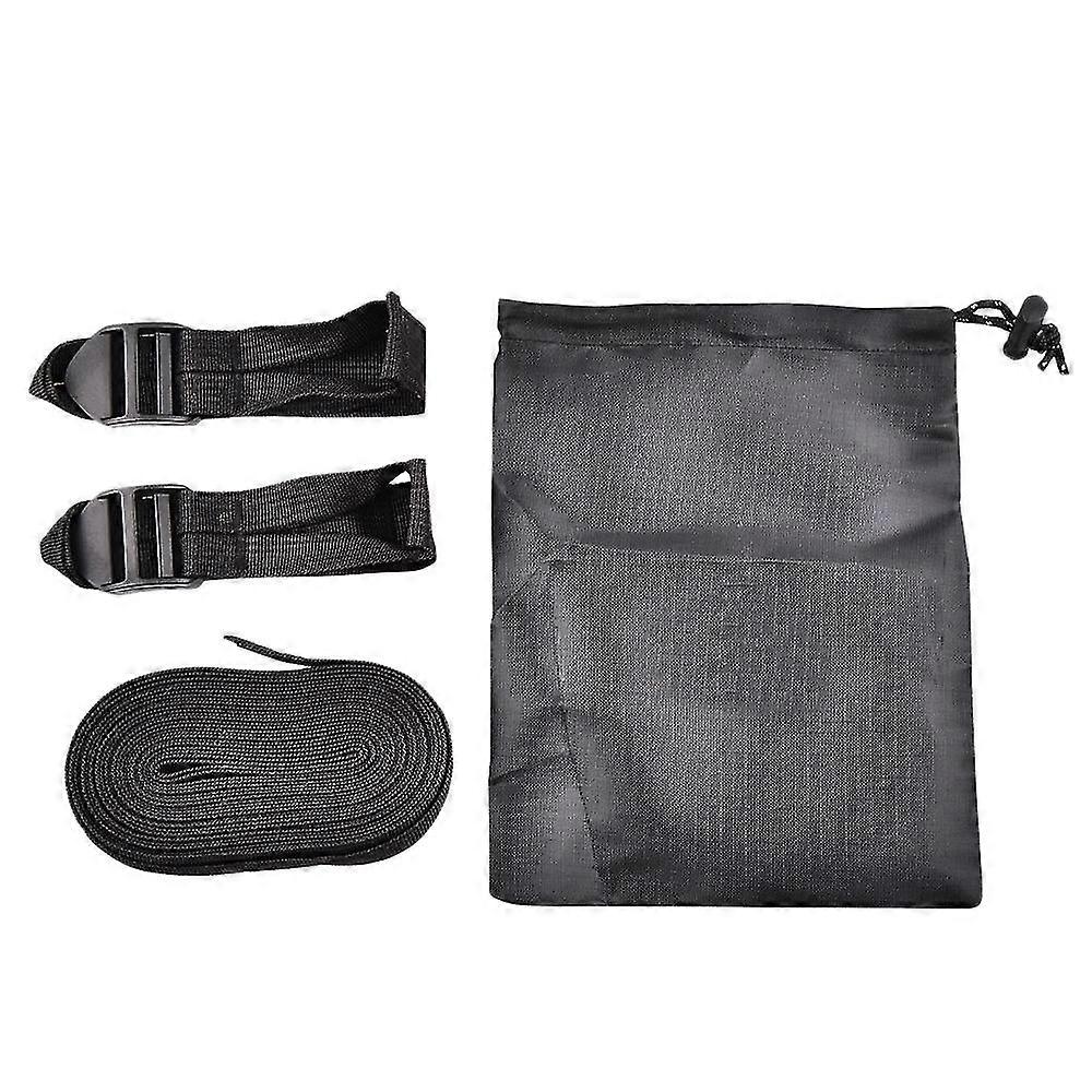 Tent Pole Holder Buckle Adjustable Non-Slip Windproof Fixed Strap Tent Canopy Fixed Rope with Storage Bag