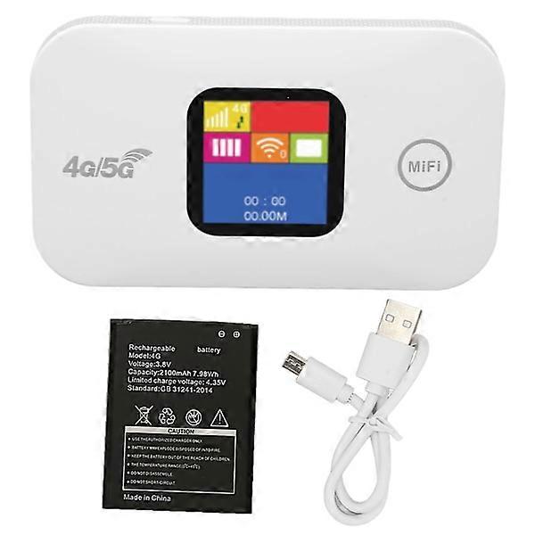 4G WiFi Router 150 Mbps with SIM Card Slot, Support 10 Users, LED Color Screen, 2100 mAh Mobile WiFi Hotspot