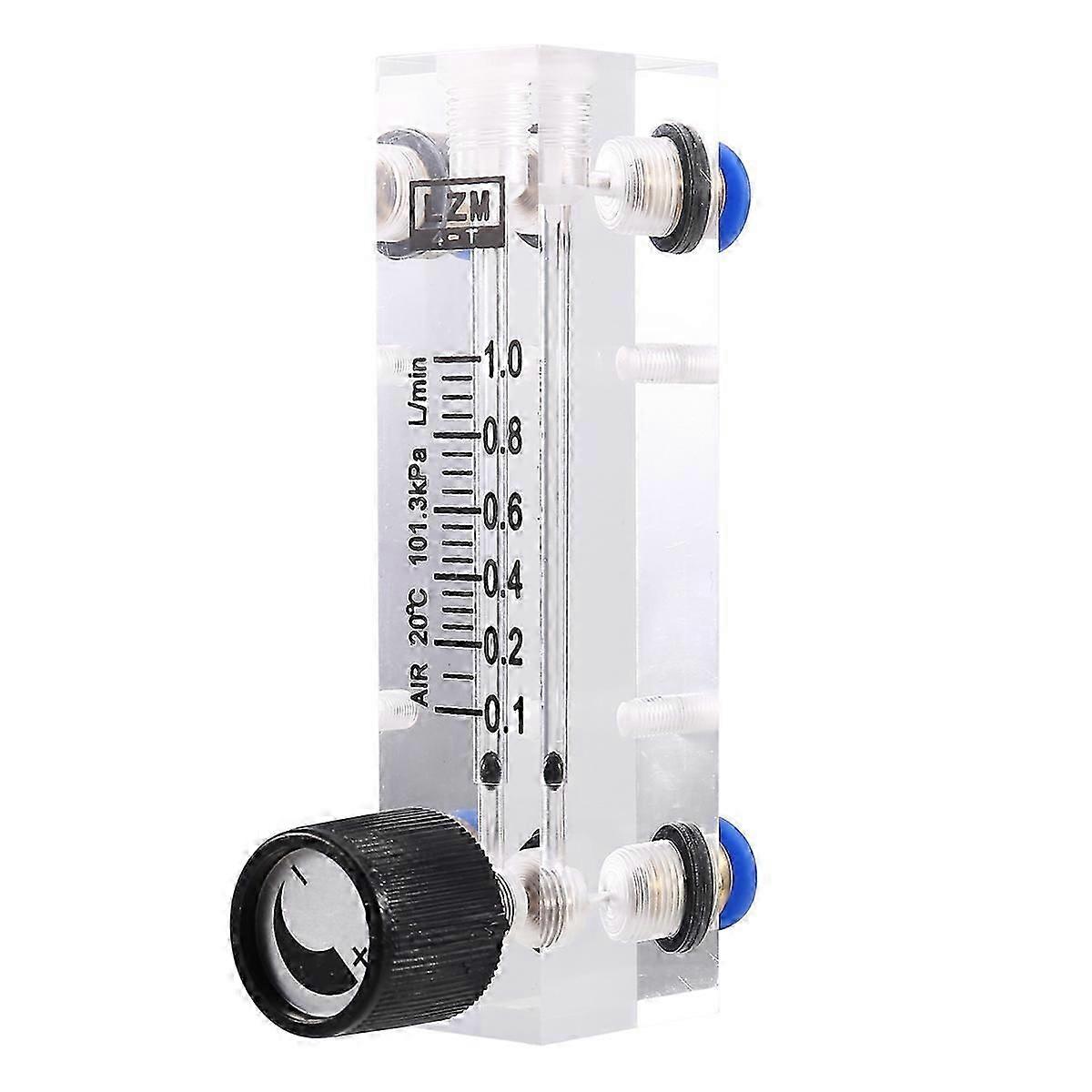 4T 0.1-1L/MIN Acryl Variabele Oppervlakte Stroommeter Verstelbare Paneel Montage Gas Rotameter Luchtdebiet Co