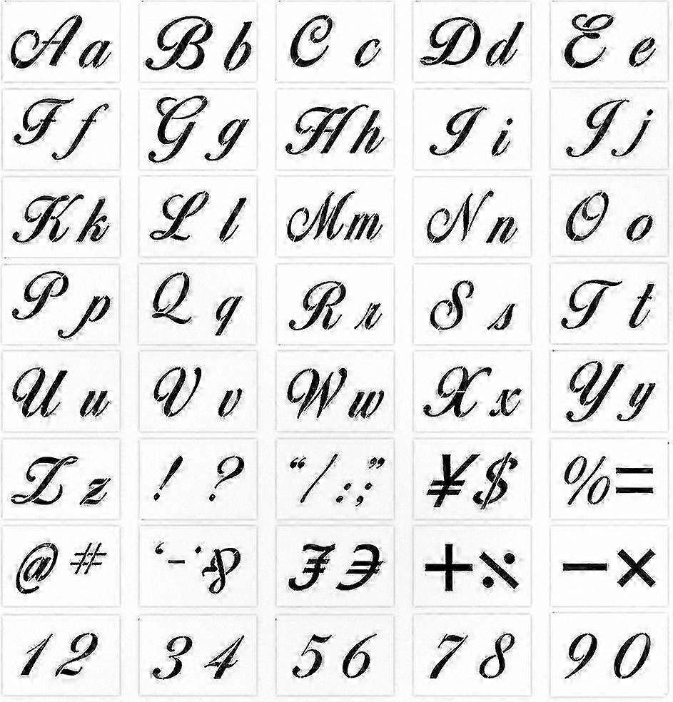 40-Piece Durable Plastic Stencils for Creative Art and DIY Crafting Projects