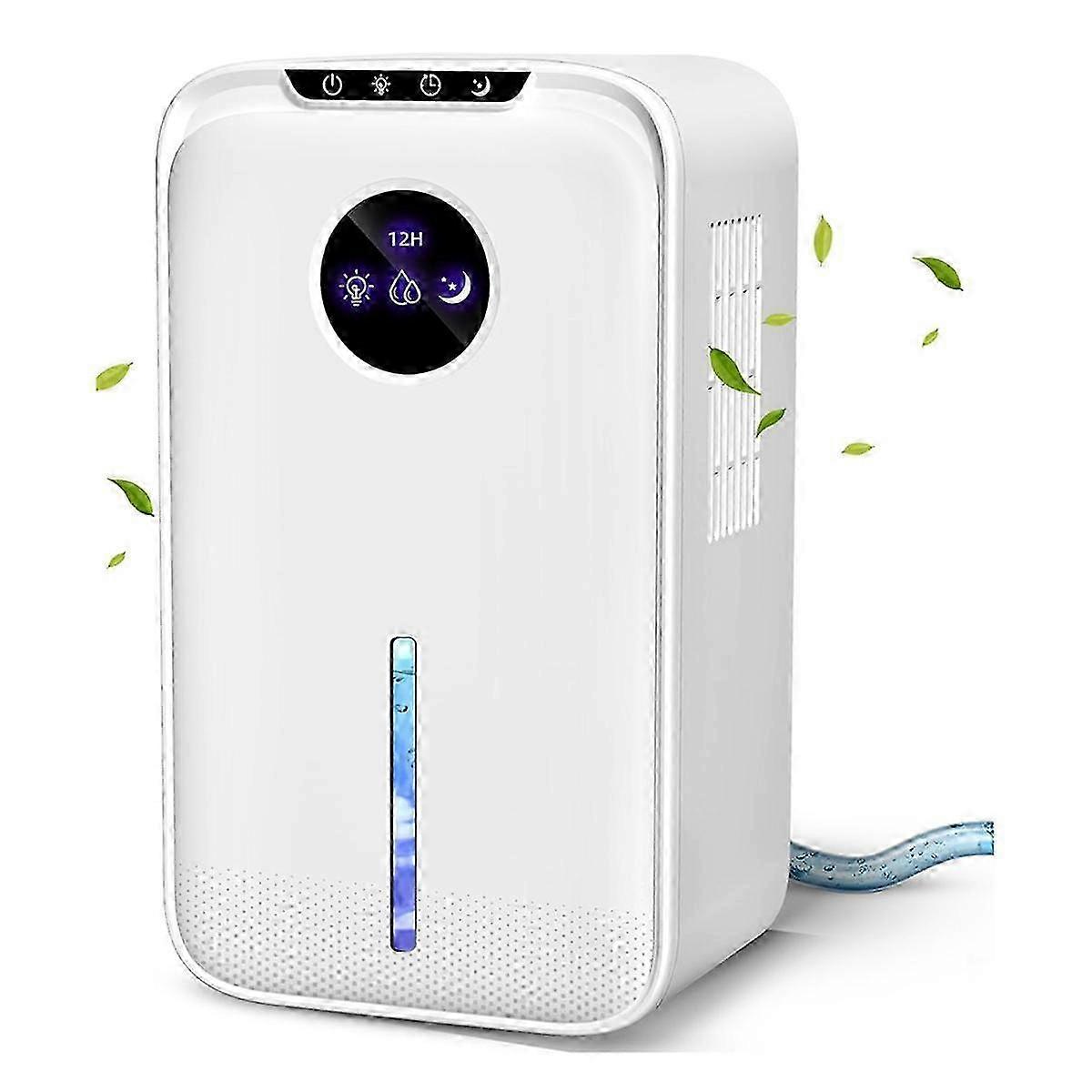 Dehumidifier with drain hose for home, 88OZ for large rooms