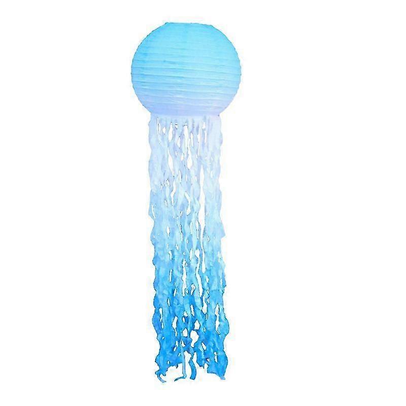 Jellyfish Paper Lantern,Paper Lantern,Lamp Shade Hanging Jellyfish Lantern, Mermaid Paper Lantern,Jellyfish Honeycomb Lantern Paper Lanterns,Iron Wire
