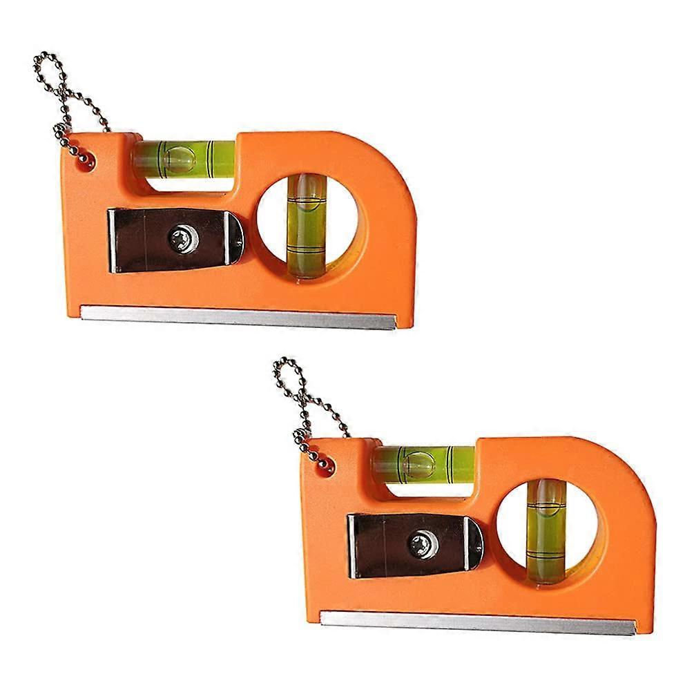 Magnetic Small Pocket Level Tool Zipper Level Mini, Compact 2Pack, Aluminum Body, PocketSized Precision Calibrator