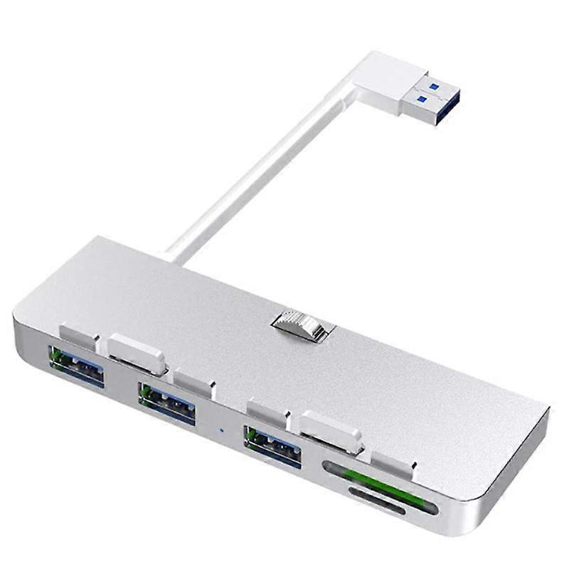 Rocketek Aluminum Alloy USB 3.0 Hub 3 Port Adapter Splitter with SD/TF Card Reader for iMac 21.5 27